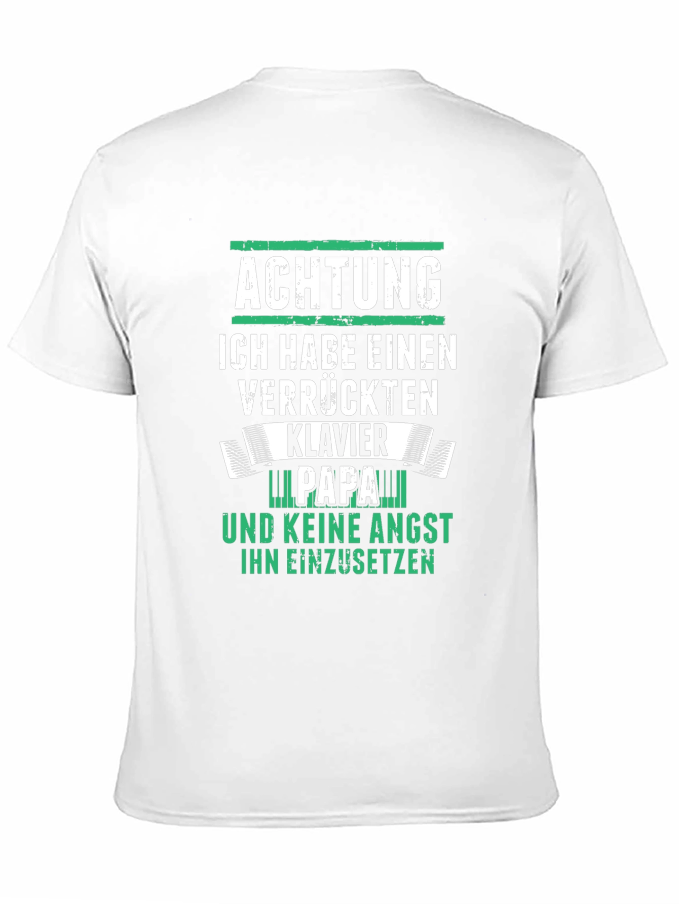 Achtung Klavier Papa T-Shirt
