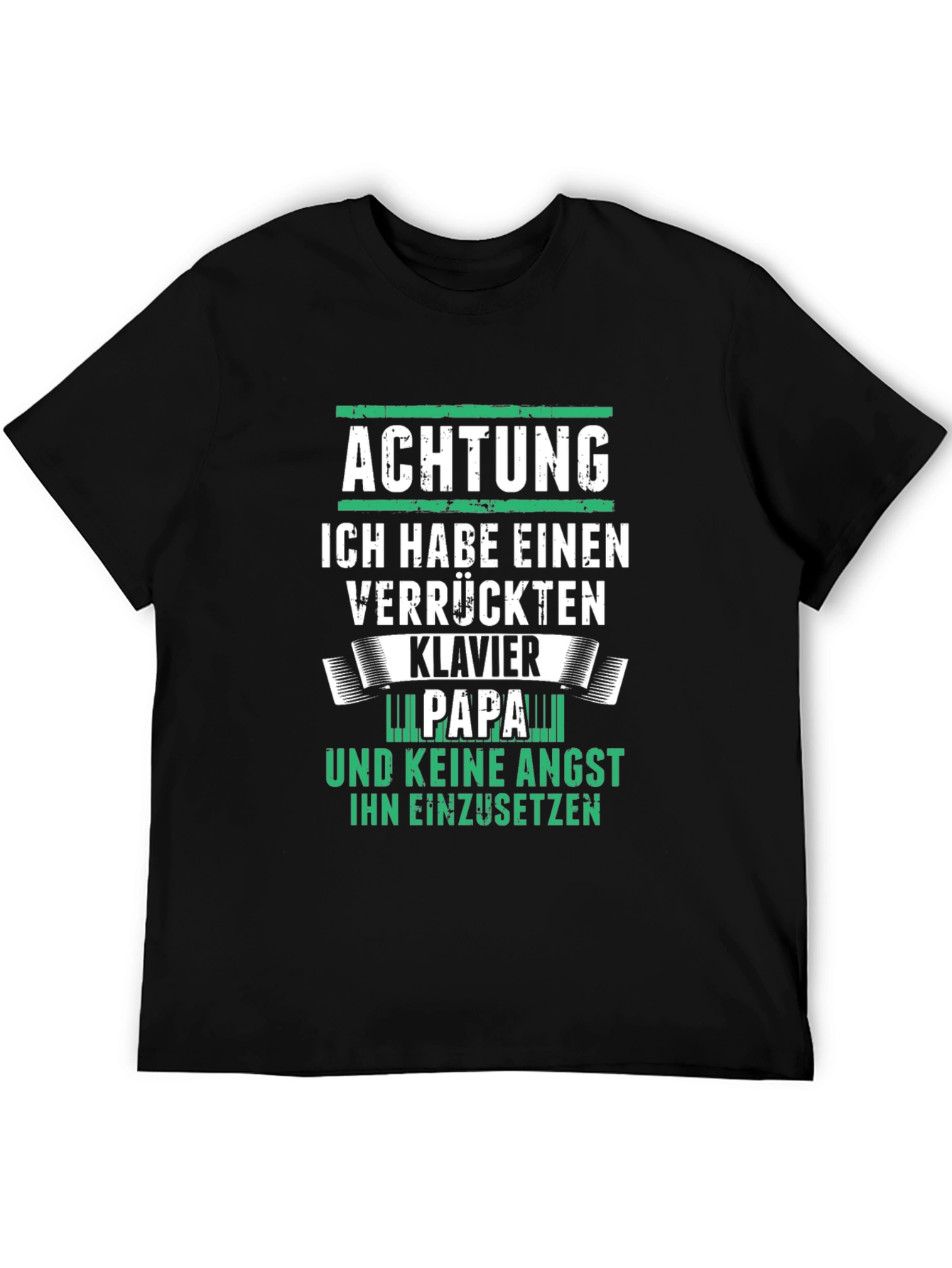 Achtung Klavier Papa T-Shirt
