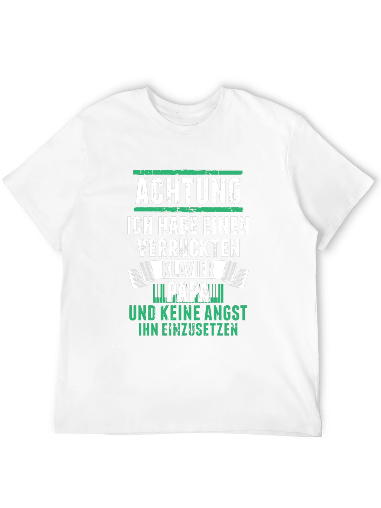 Achtung Klavier Papa T-Shirt