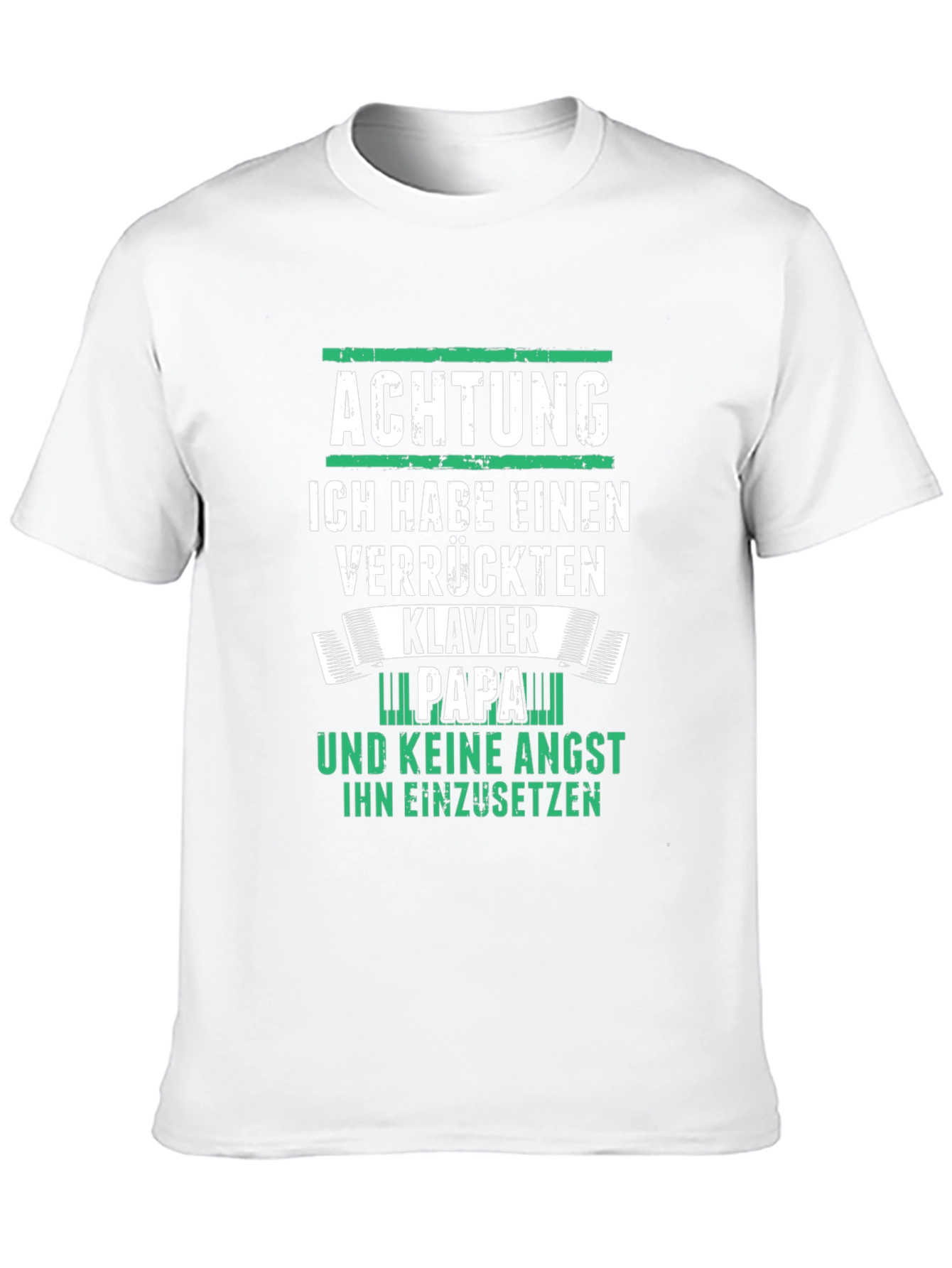 Achtung Klavier Papa T-Shirt