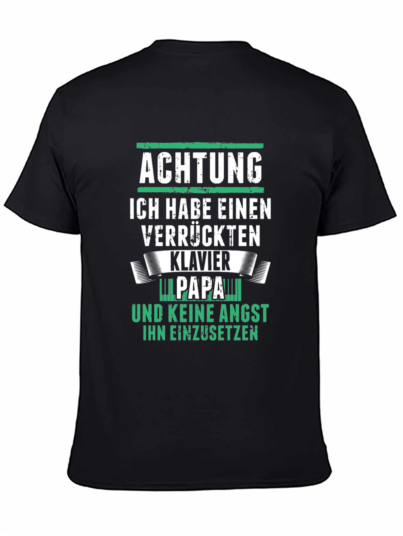 Achtung Klavier Papa T-Shirt