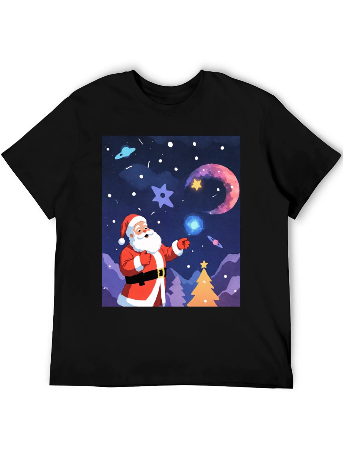 Festive Santa Universe Graphic Tee