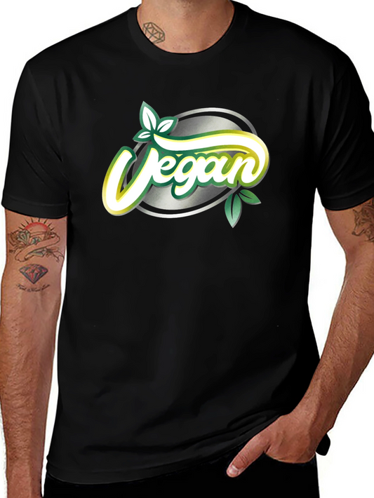 Vegan Graphic Tee - Stylish & Comfortable Black T-Shirt