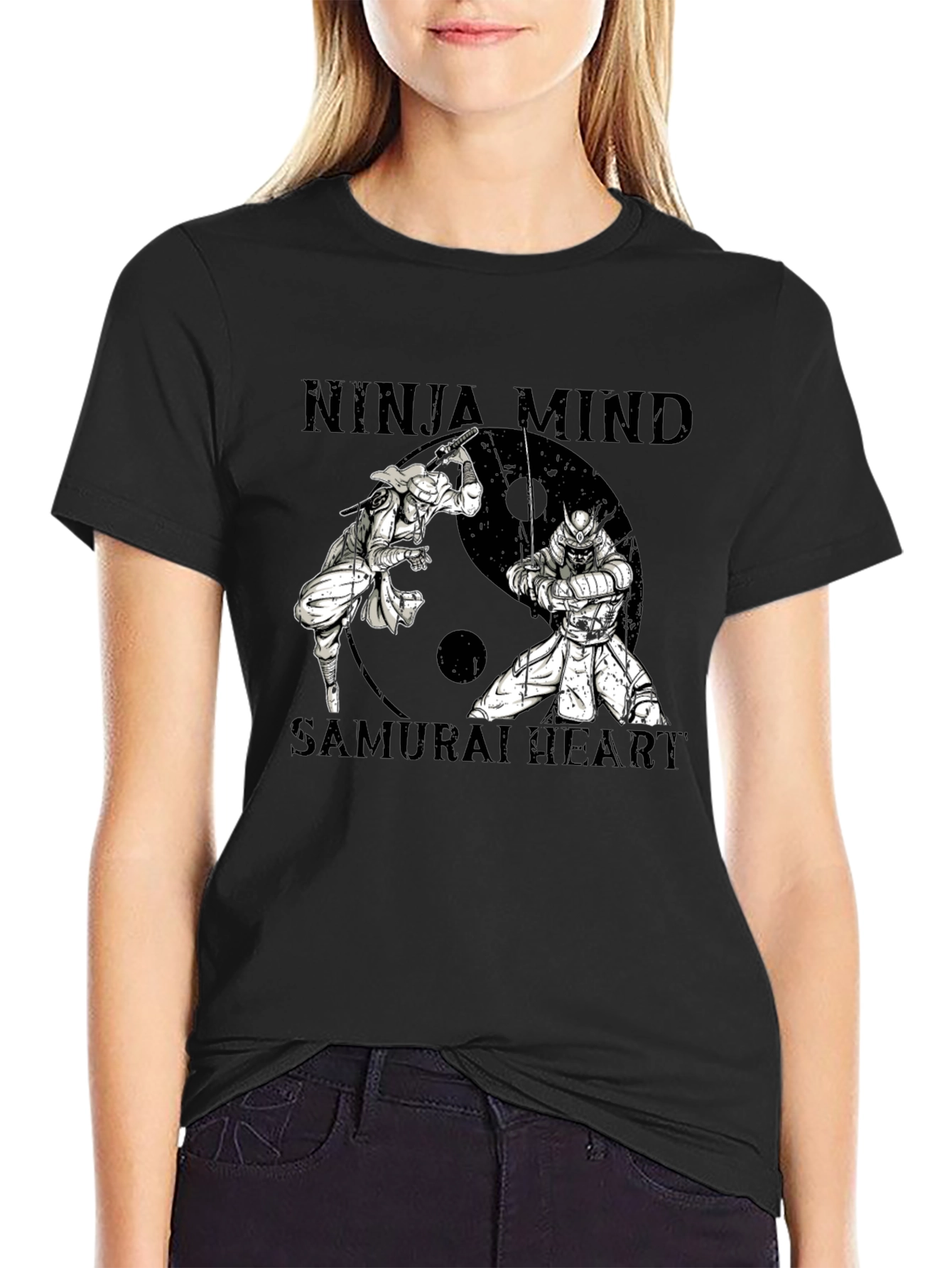 Ninja Mind Samurai Heart Graphic T-Shirt