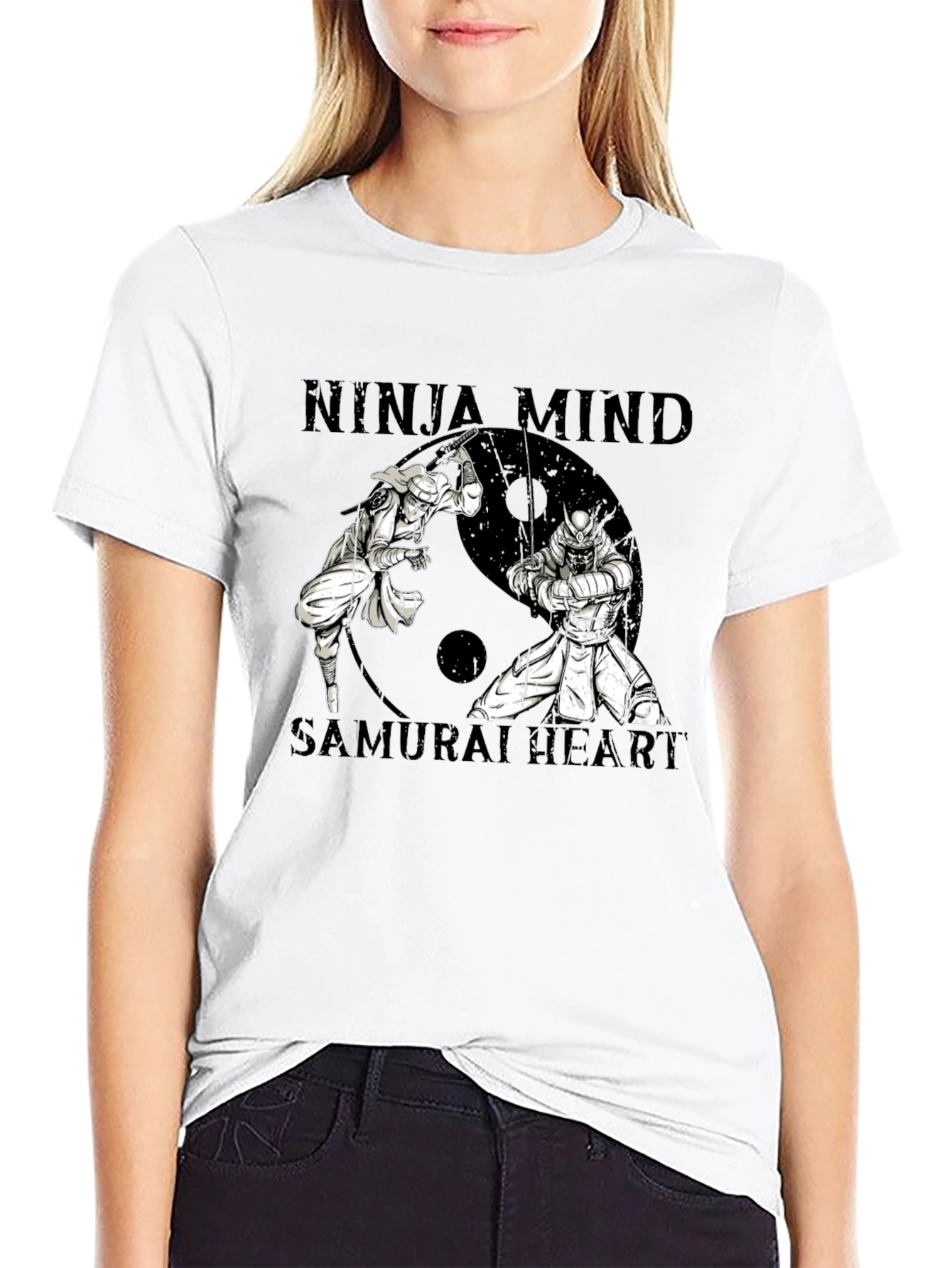 Ninja Mind Samurai Heart Graphic T-Shirt