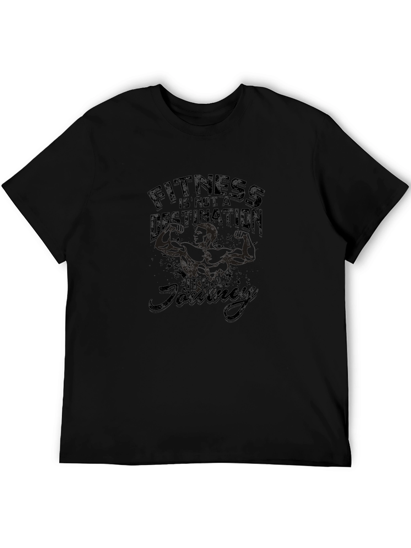 Fitness is a Journey Graphic T-Shirt