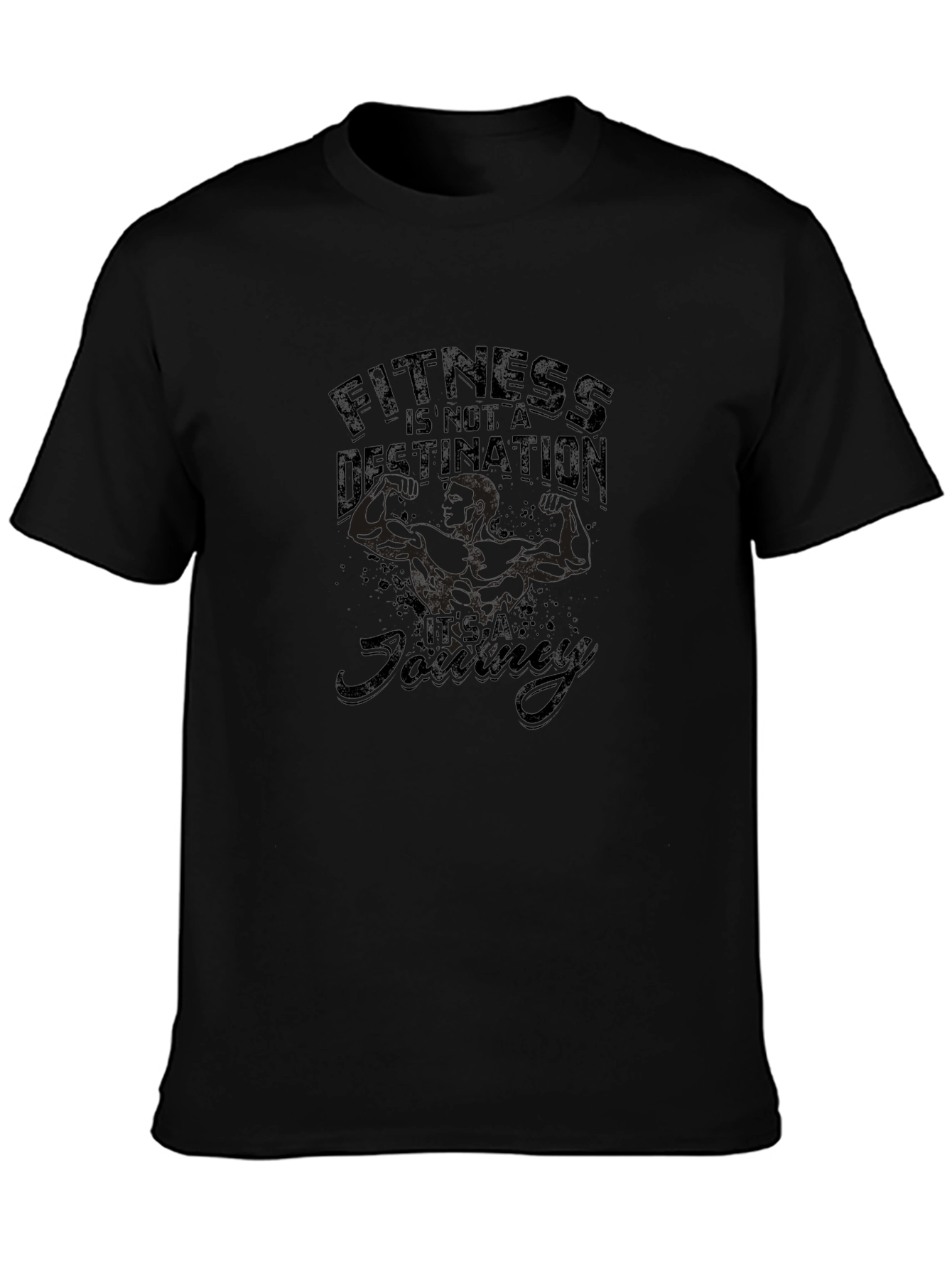 Fitness is a Journey Graphic T-Shirt