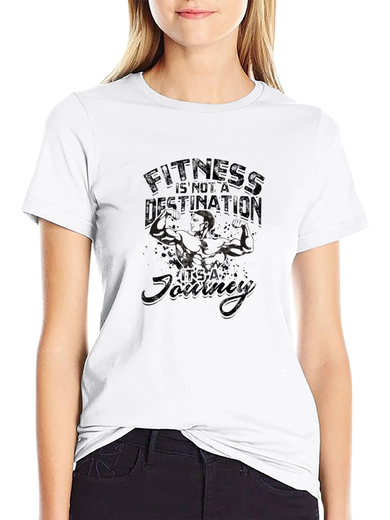 Fitness is a Journey Graphic T-Shirt