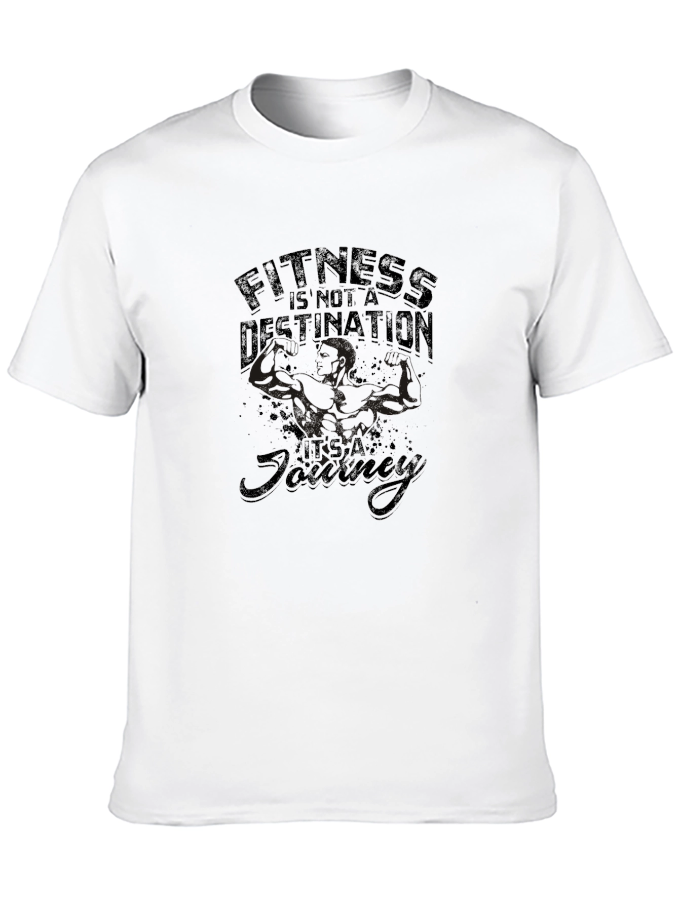 Fitness is a Journey Graphic T-Shirt