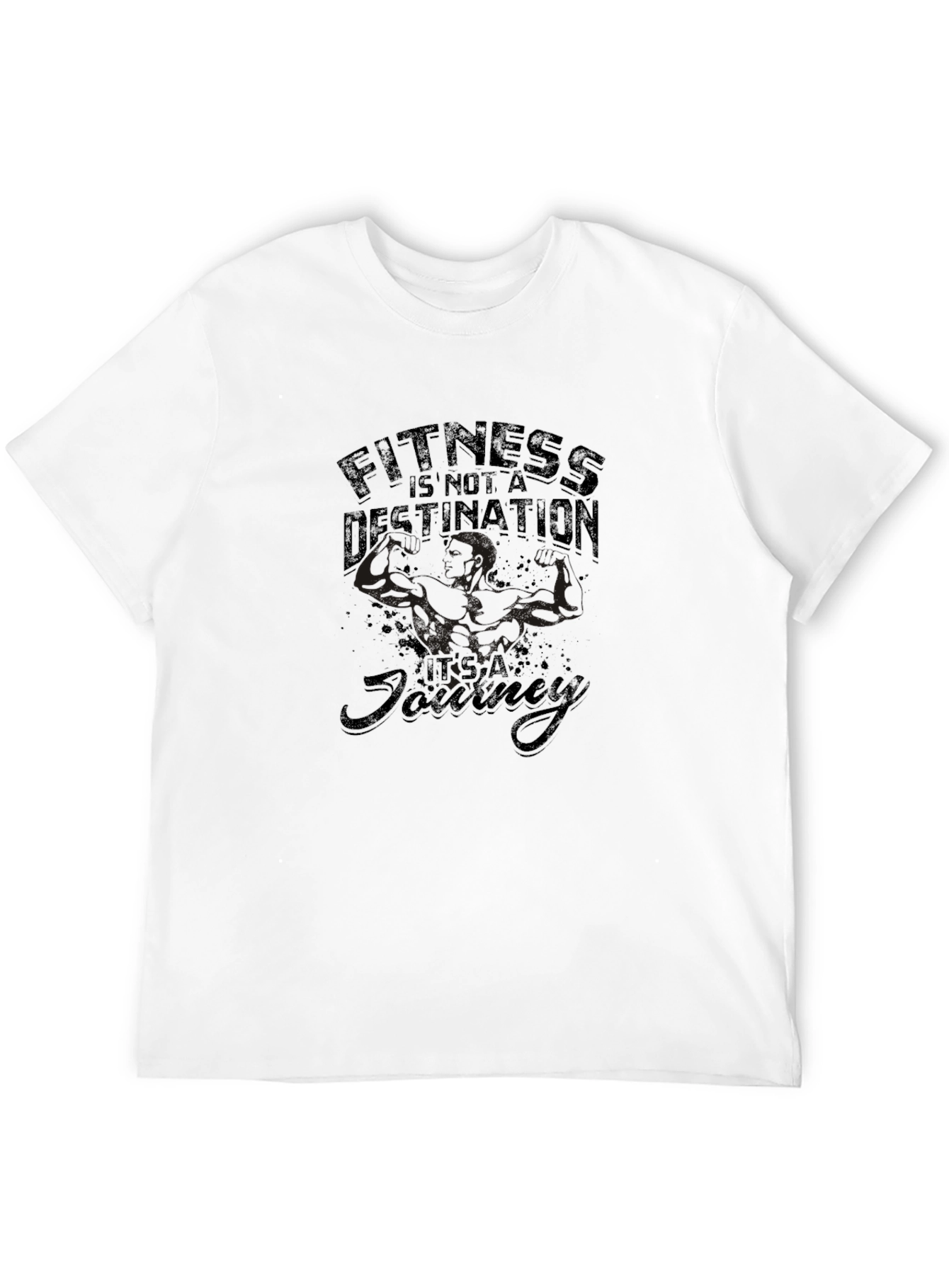 Fitness is a Journey Graphic T-Shirt