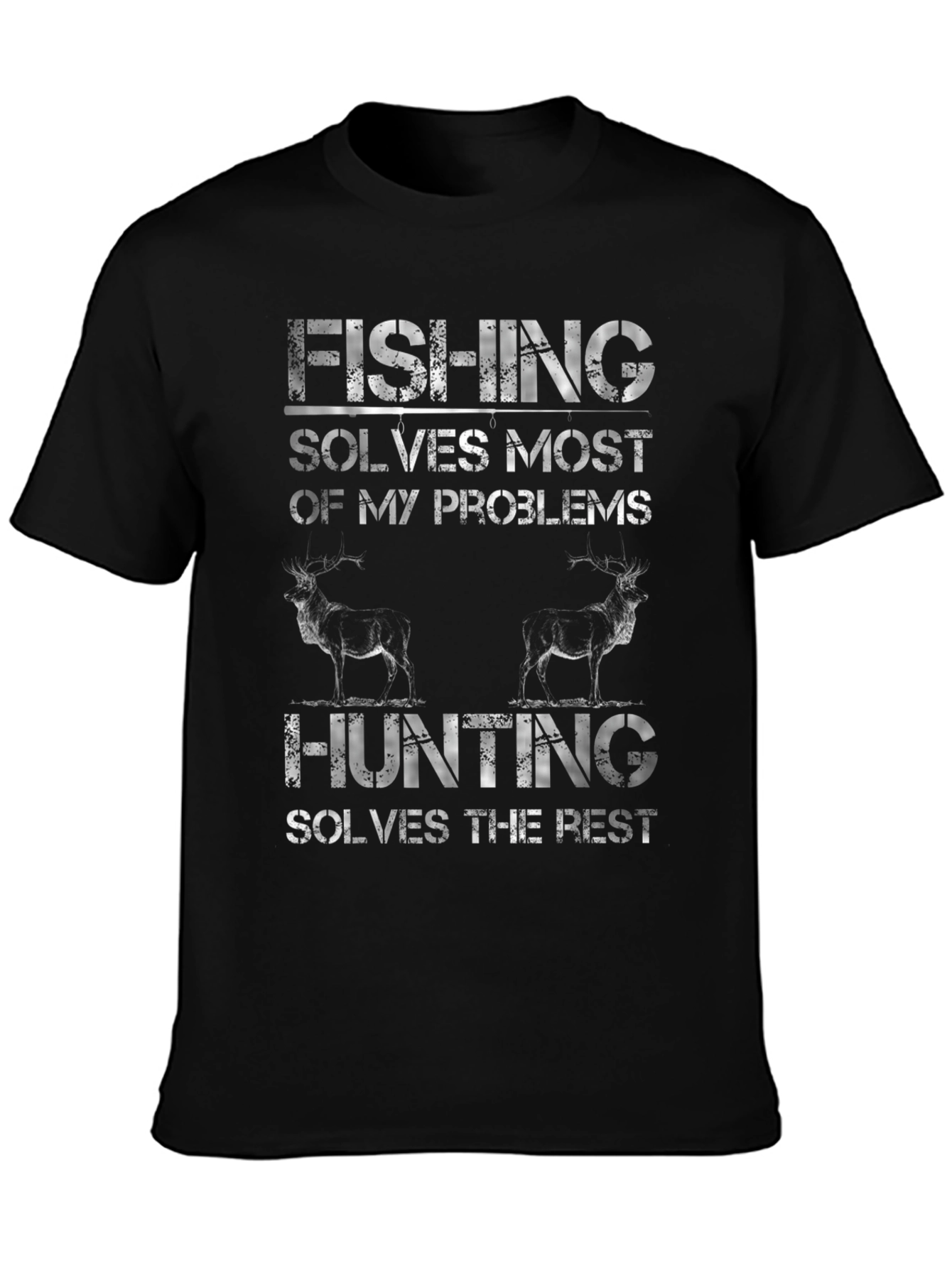 Fishing & Hunting Graphic T-Shirt