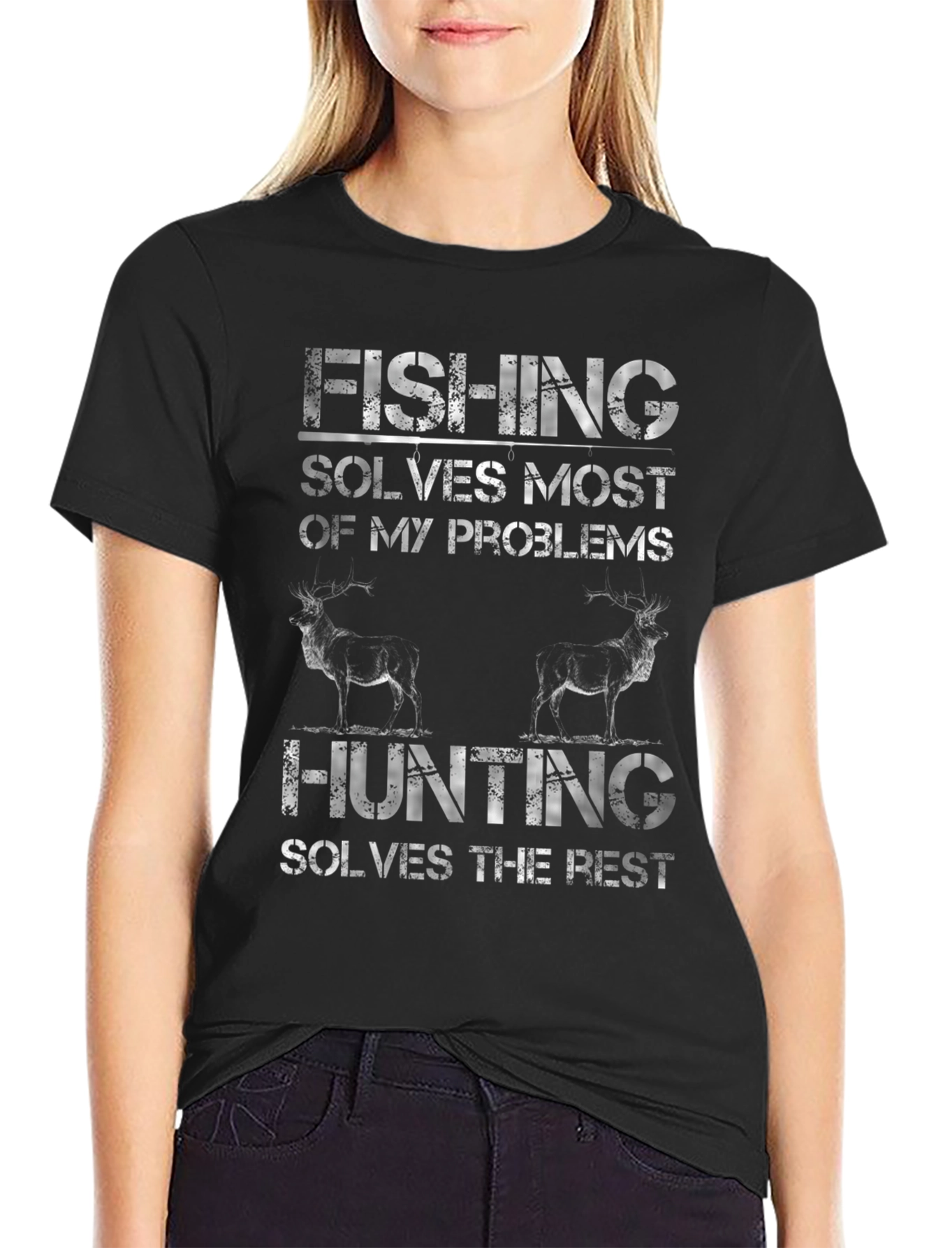Fishing & Hunting Graphic T-Shirt