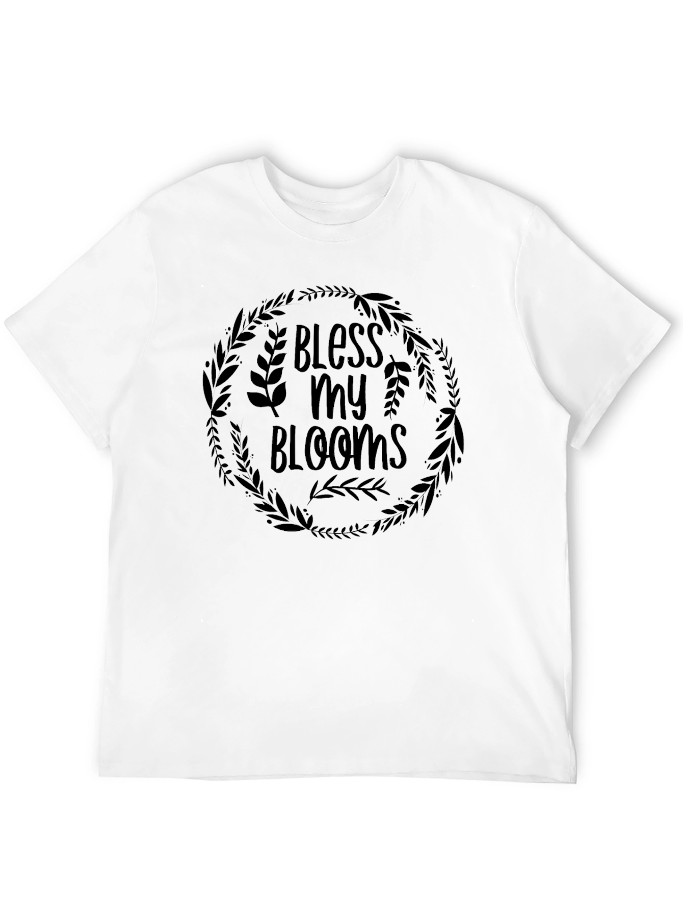 Bless My Blooms Graphic T-Shirt - Black