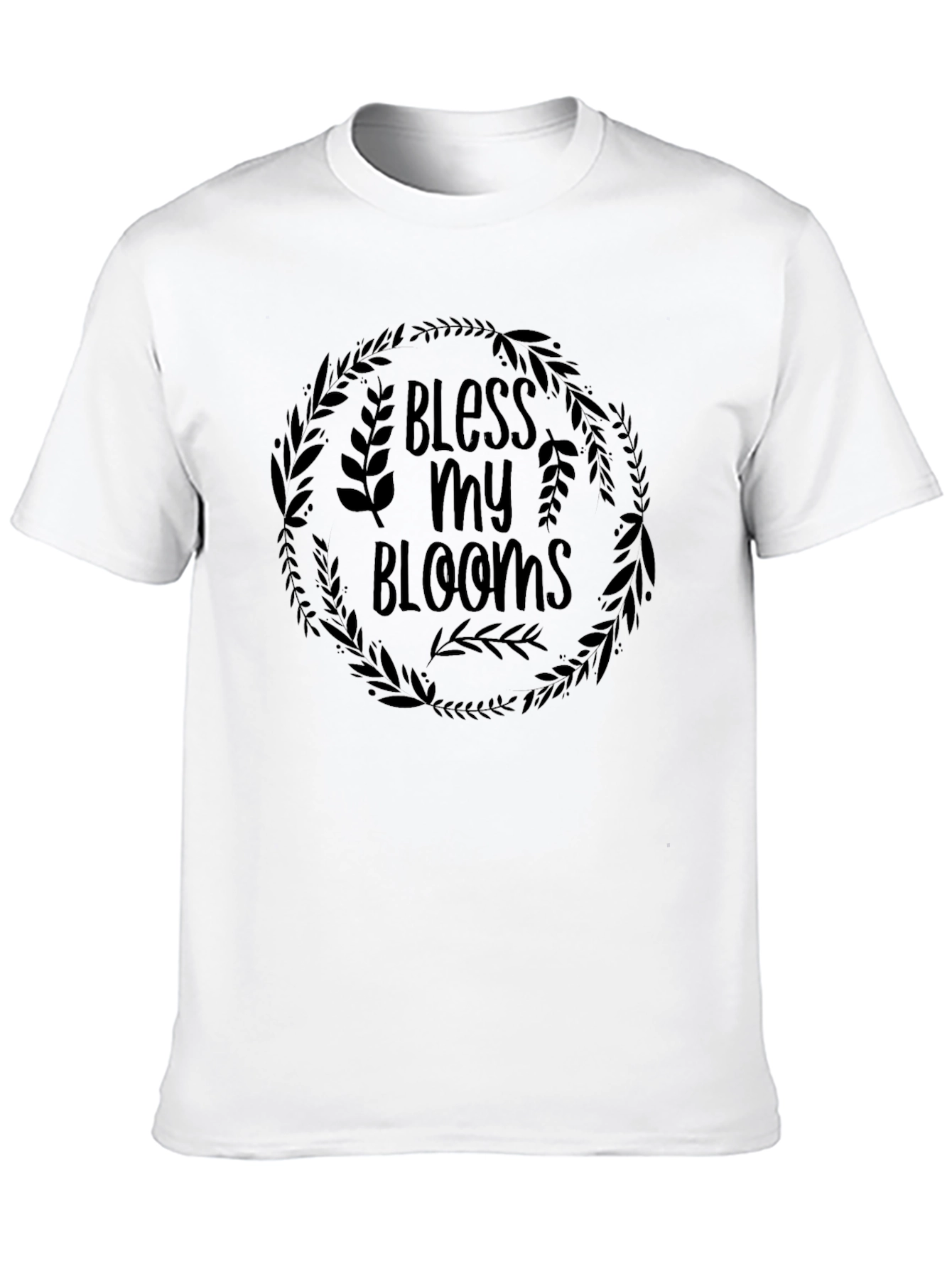 Bless My Blooms Graphic T-Shirt - Black