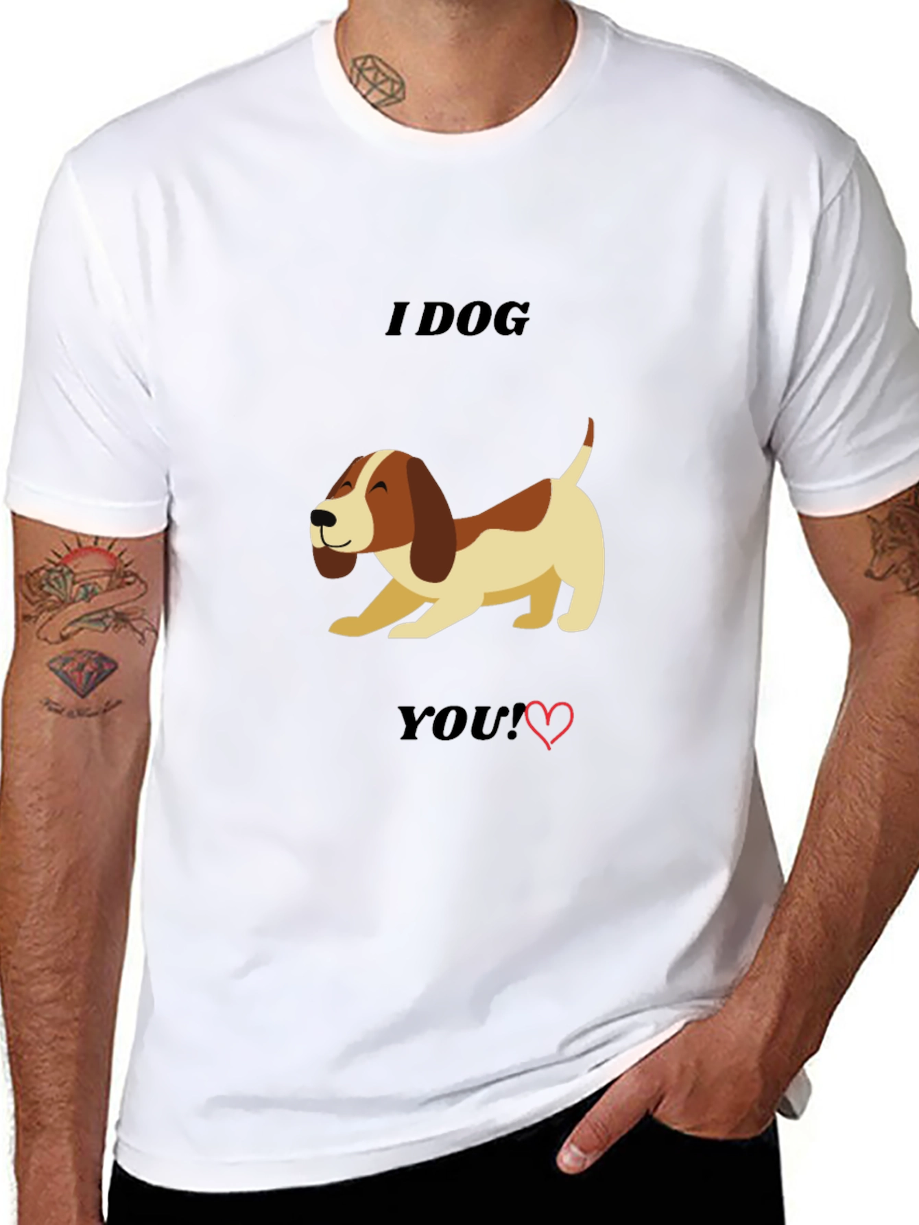 I Dog You T-Shirt - Cute Dog Lover Tee