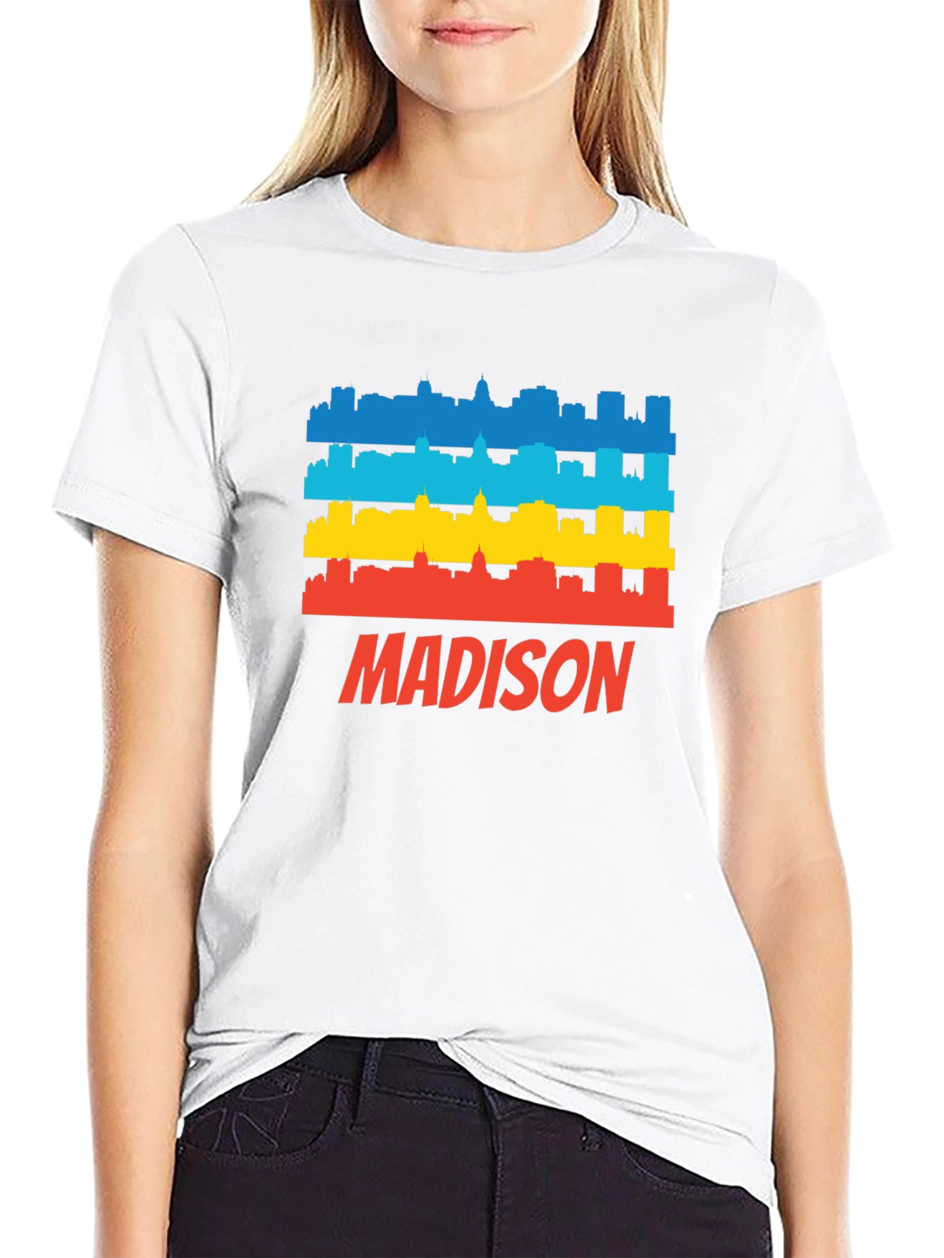 Madison Skyline Graphic Tee - Retro Style Shirt