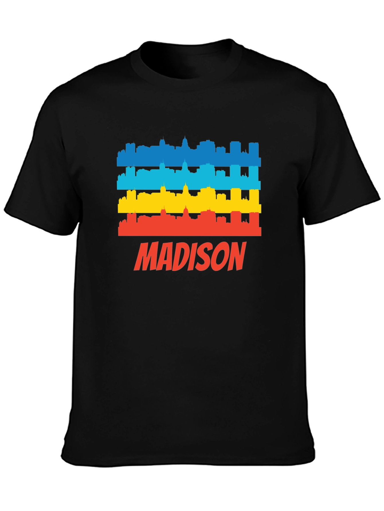 Madison Skyline Graphic Tee - Retro Style Shirt