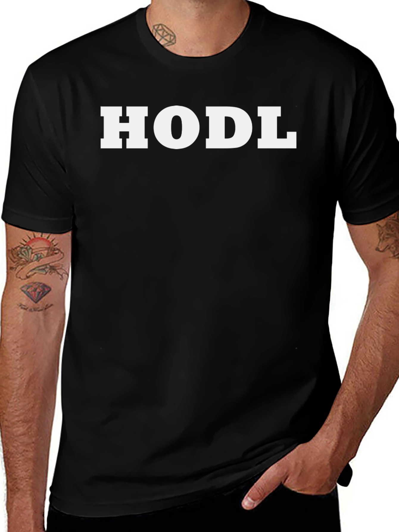 HODL Crypto T-Shirt - Black Short Sleeve