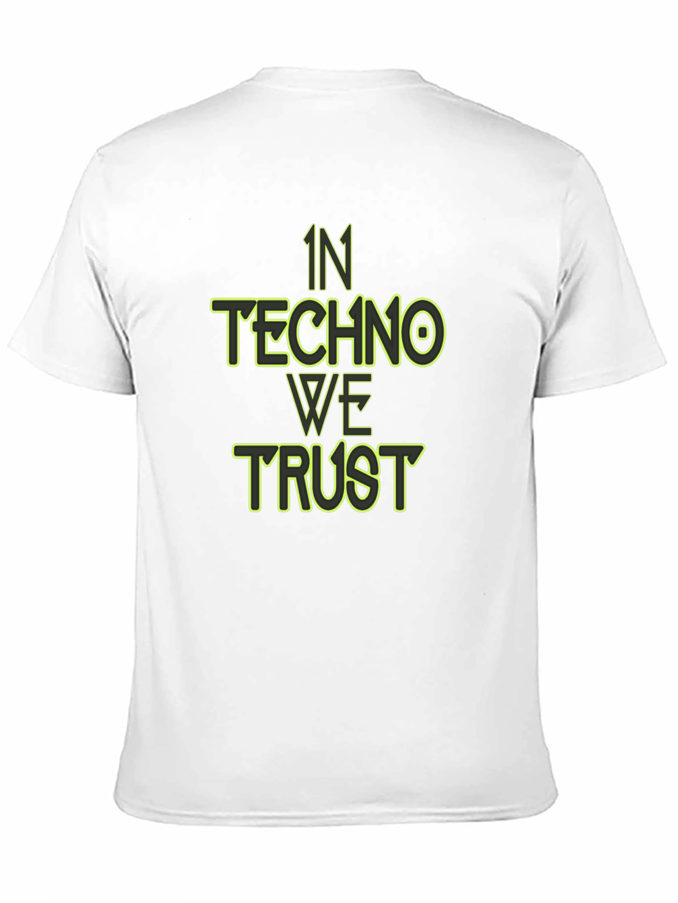 In Techno We Trust Graphic Tee - Black