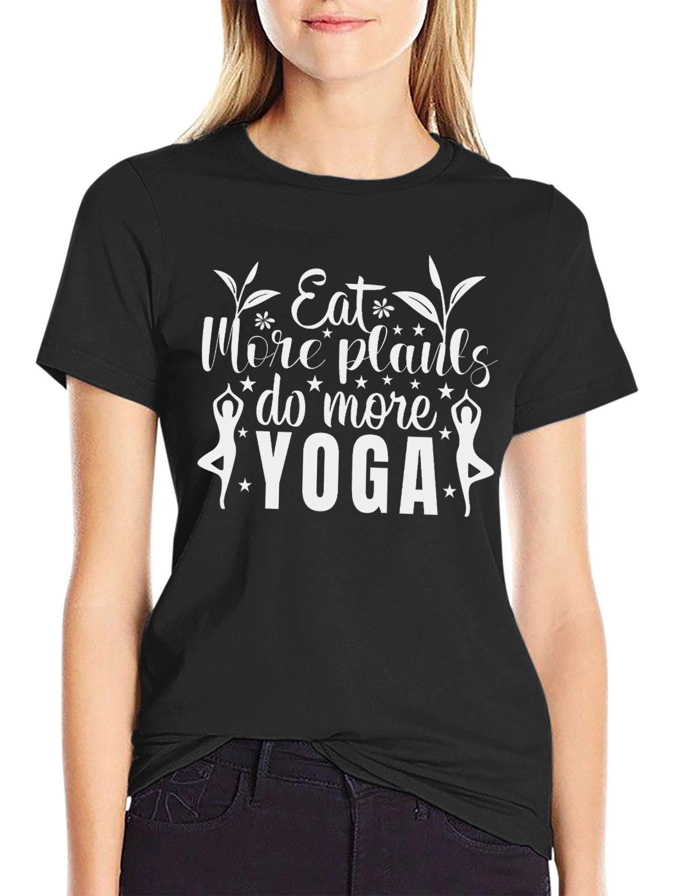 Eat More Plants Do More Yoga T-Shirt
