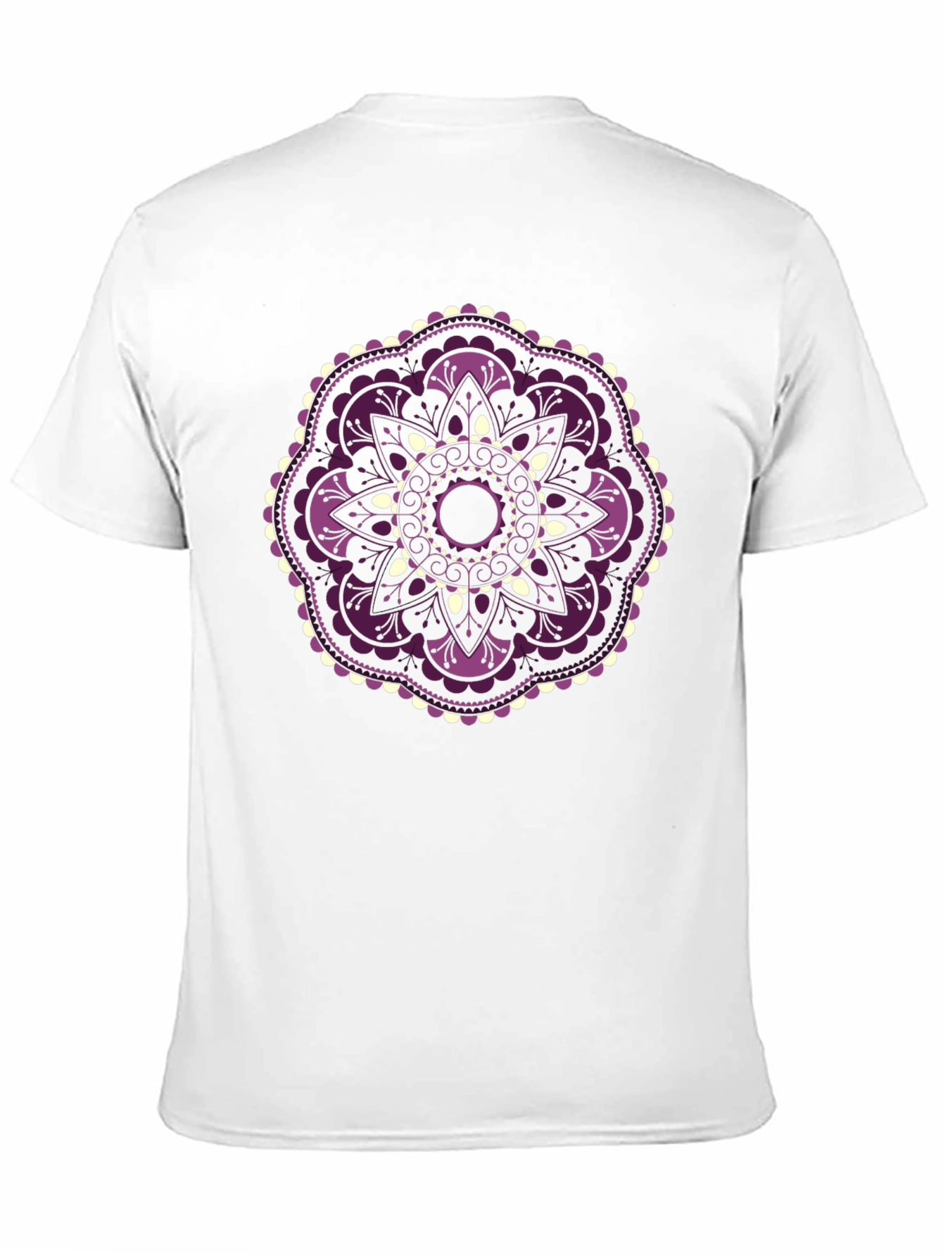 Floral Mandala Graphic Black T-Shirt