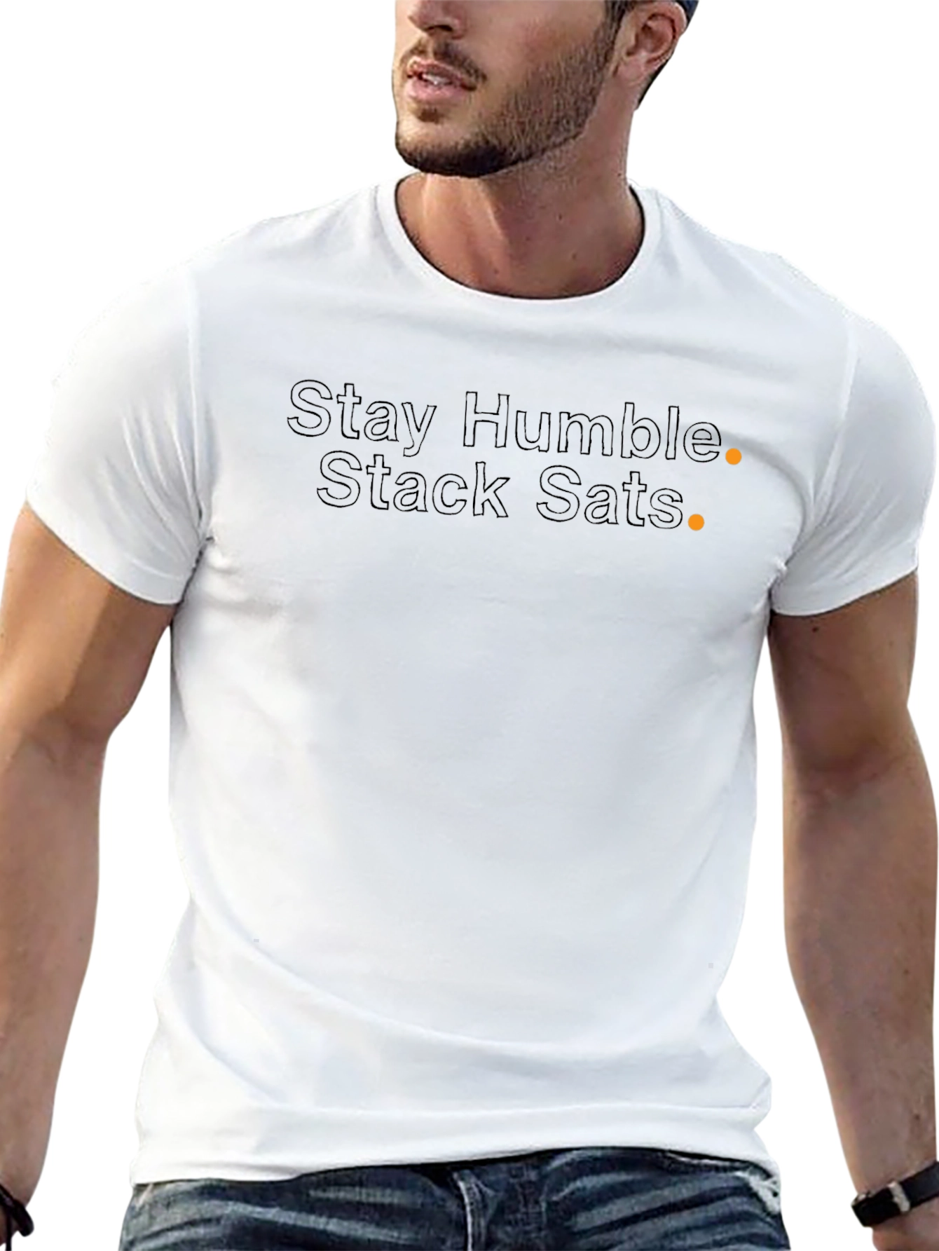 Stay Humble Stack Sats Bitcoin Crypto T-Shirt