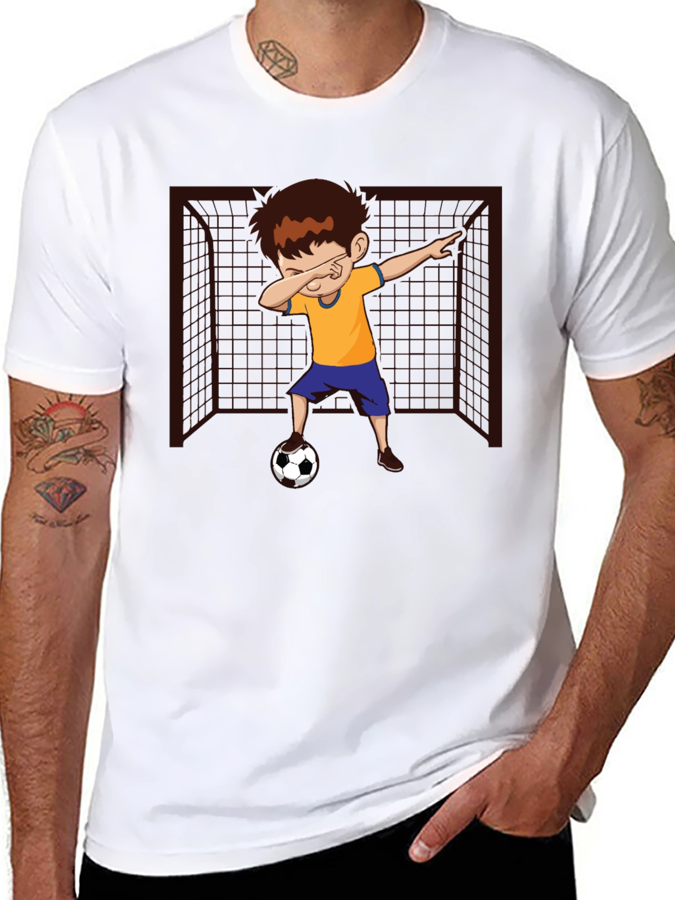 Soccer Dab Boy Graphic T-Shirt