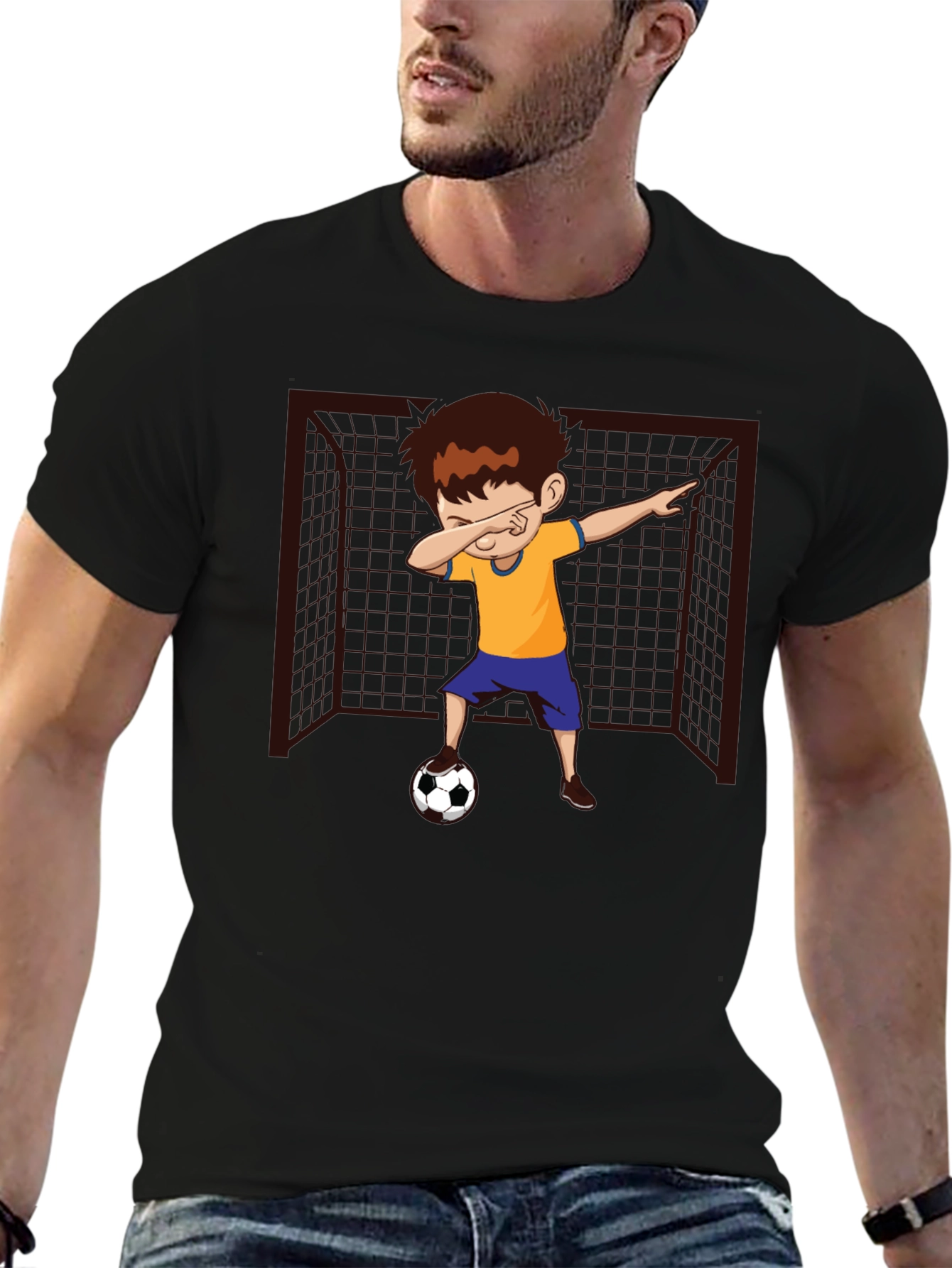 Soccer Dab Boy Graphic T-Shirt
