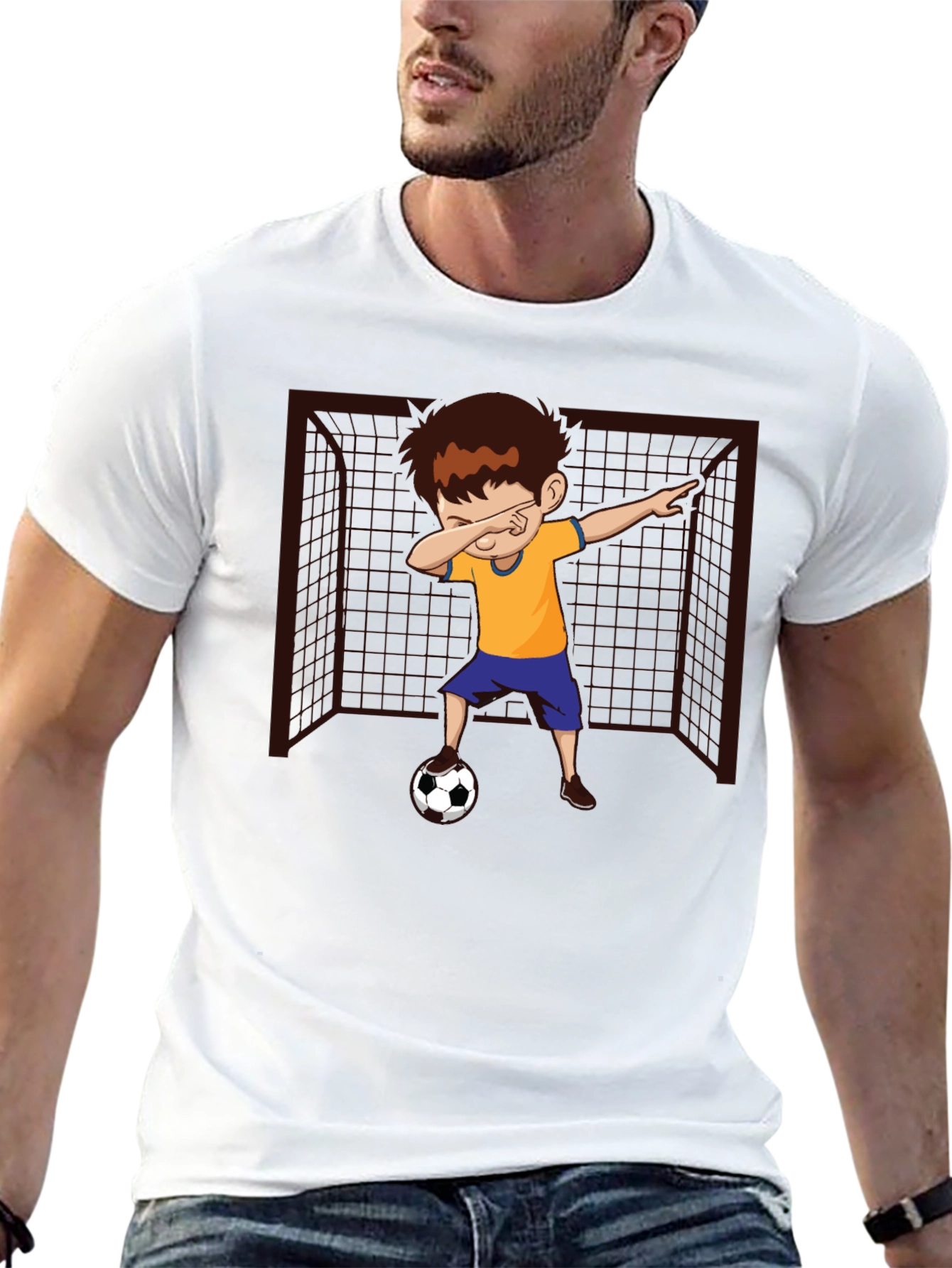 Soccer Dab Boy Graphic T-Shirt