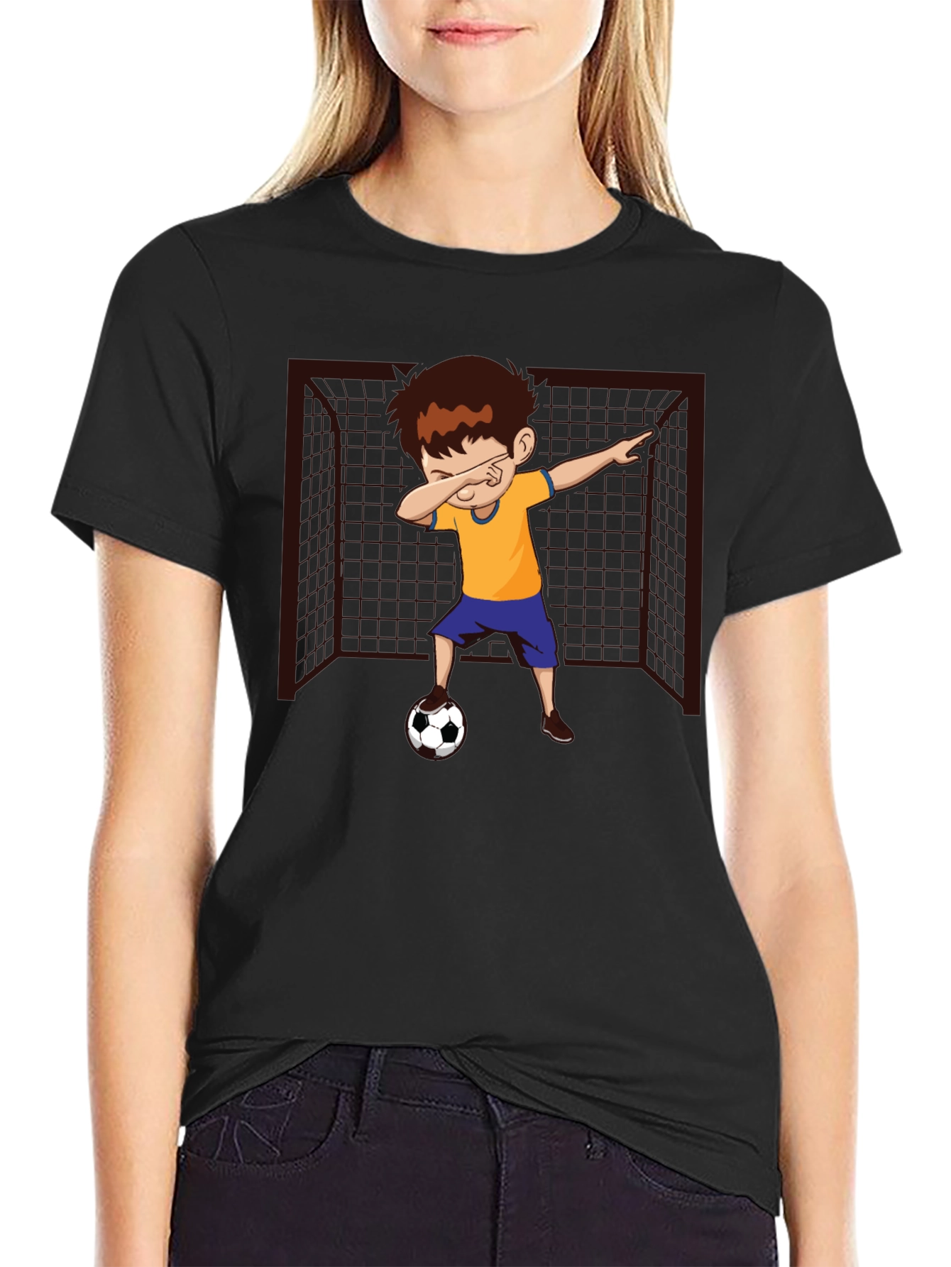 Soccer Dab Boy Graphic T-Shirt