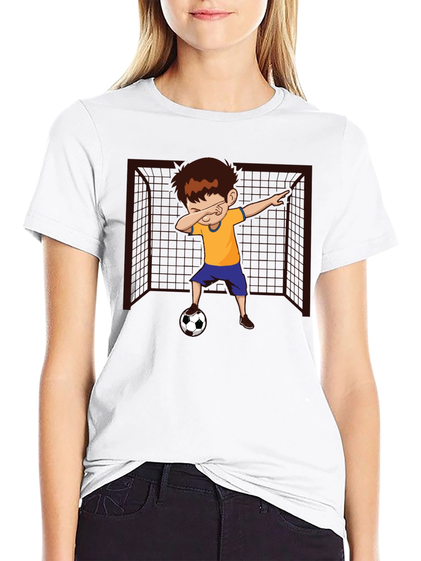 Soccer Dab Boy Graphic T-Shirt
