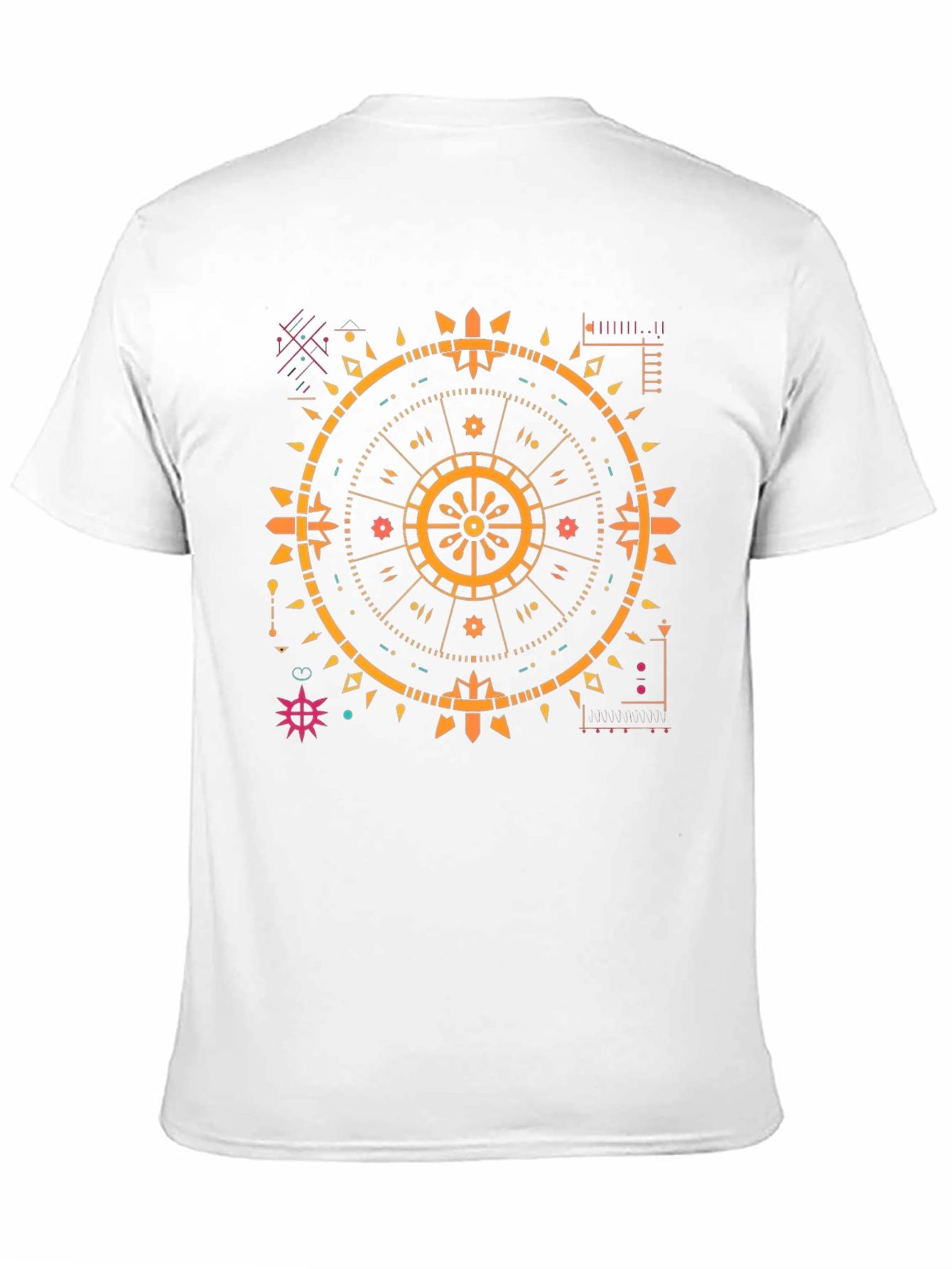 Geometric Print Black T-Shirt
