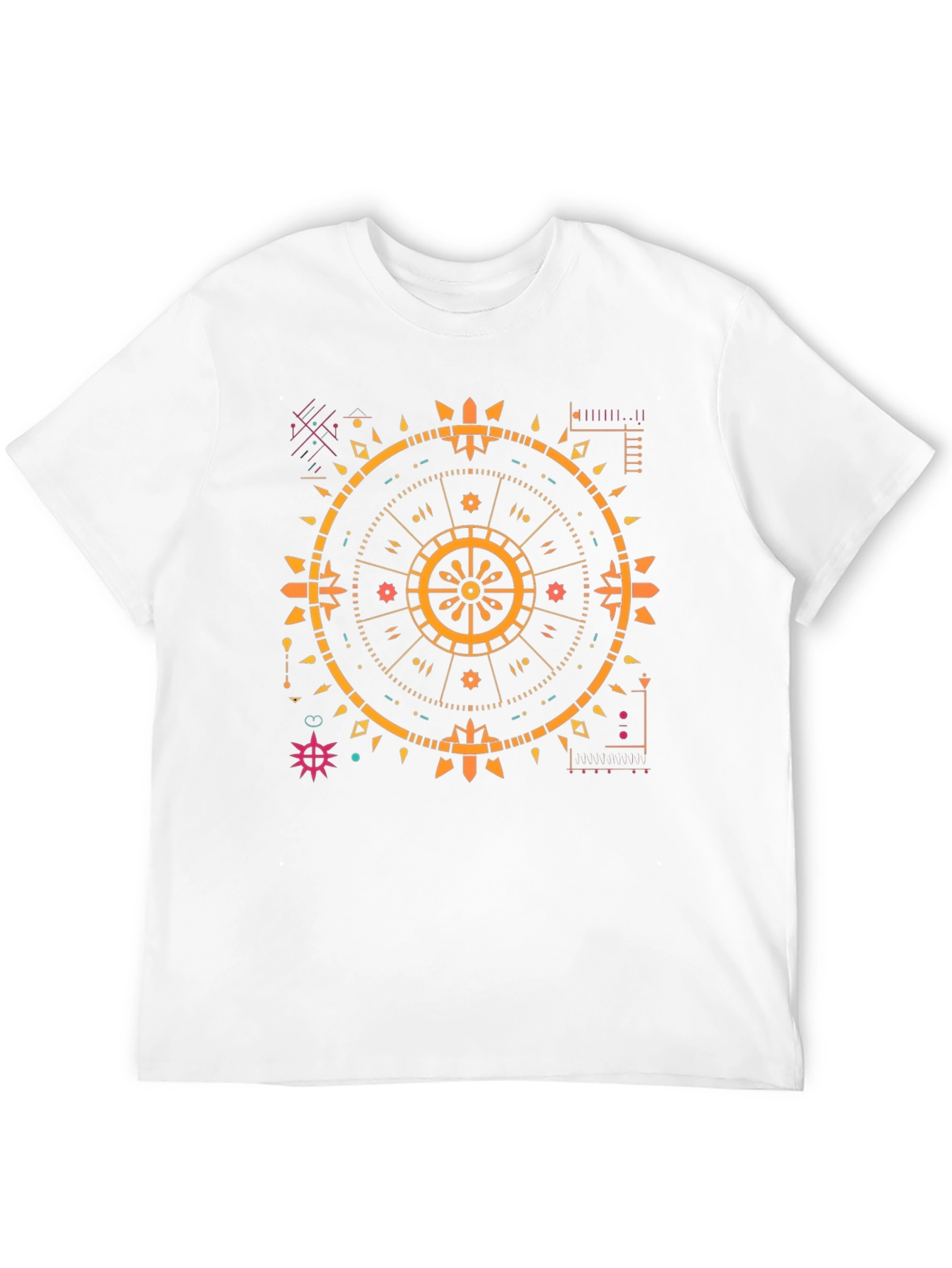 Geometric Print Black T-Shirt