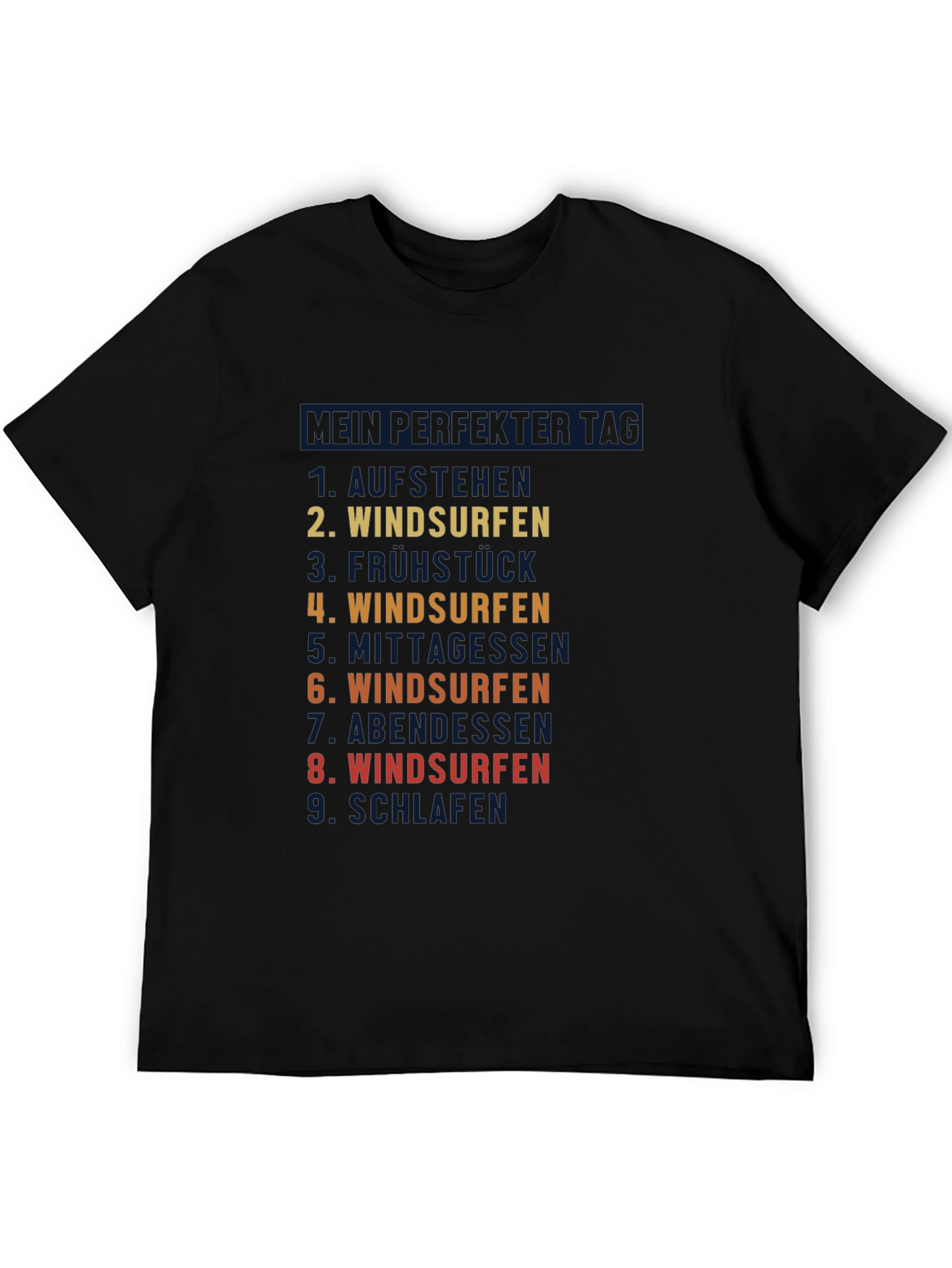 Windsurfing Day T-Shirt - Cool Surfer Graphic Tee