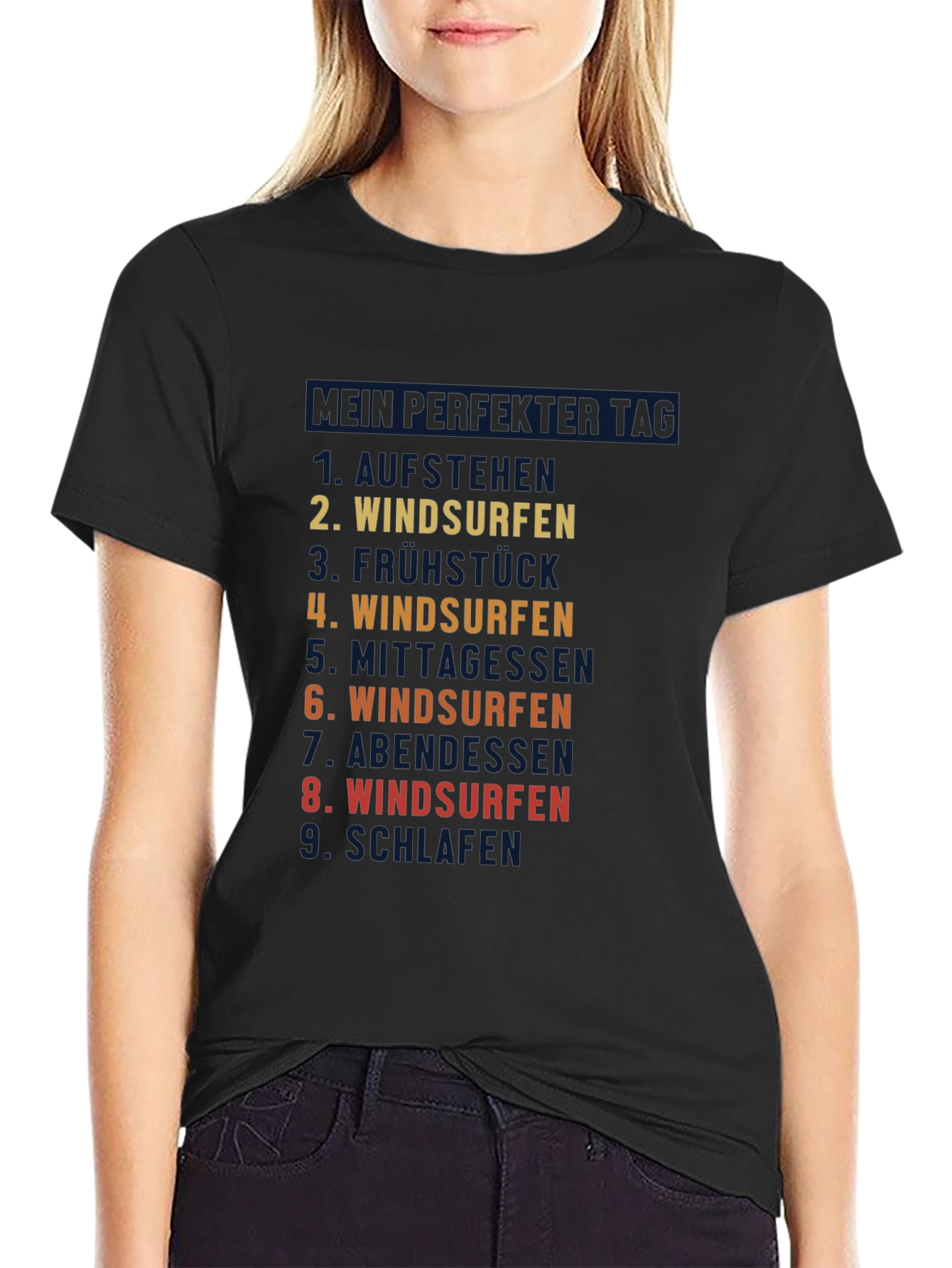Windsurfing Day T-Shirt - Cool Surfer Graphic Tee
