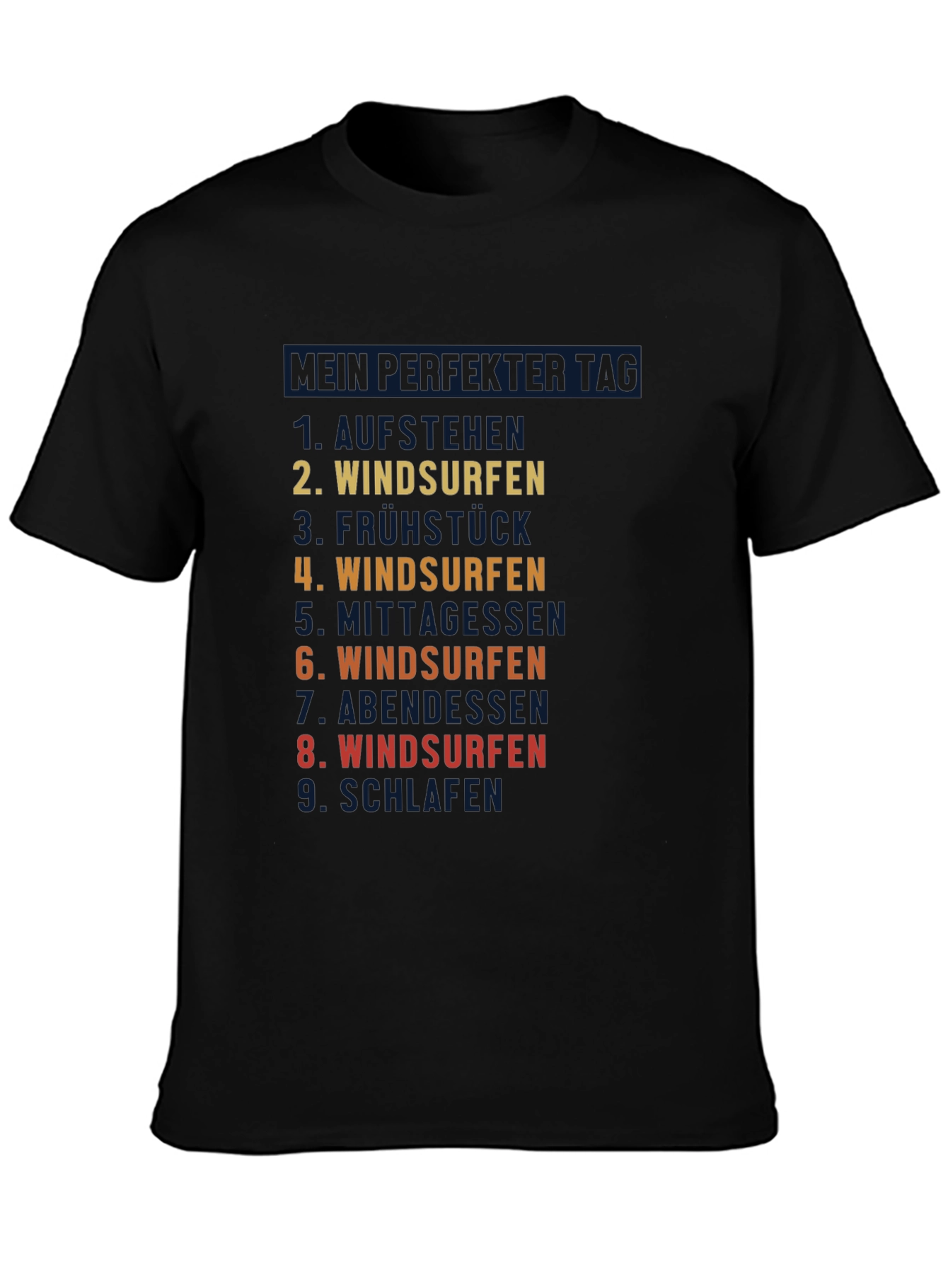 Windsurfing Day T-Shirt - Cool Surfer Graphic Tee