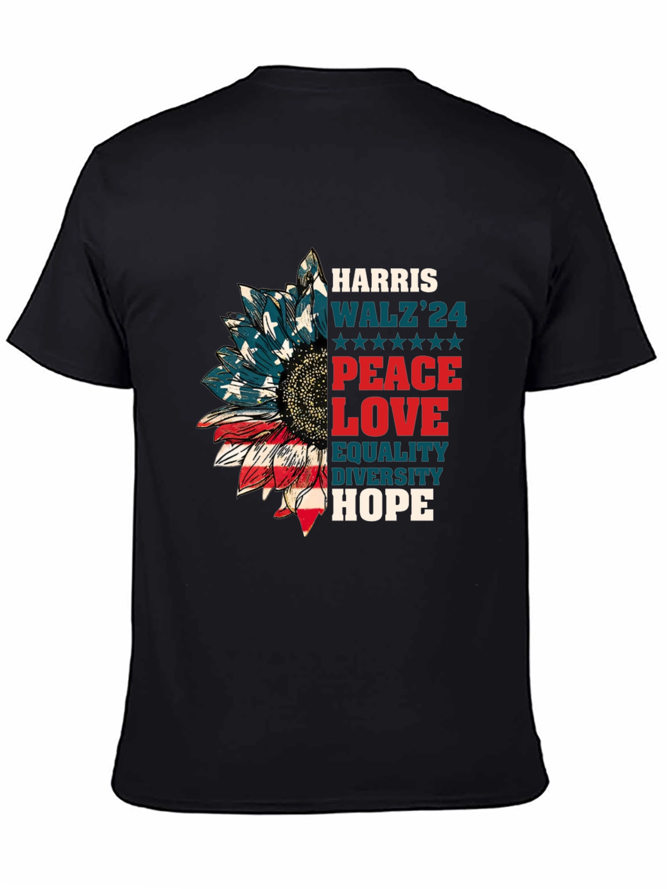 Patriotic Sunflower Graphic Tee