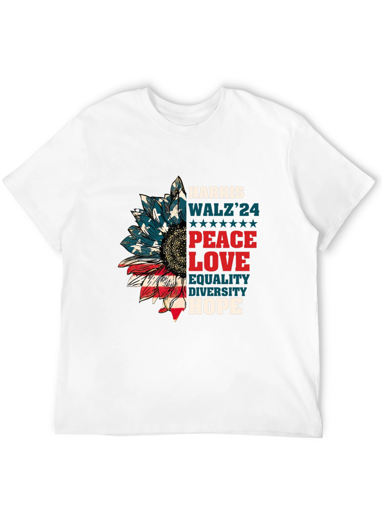 Patriotic Sunflower Graphic Tee