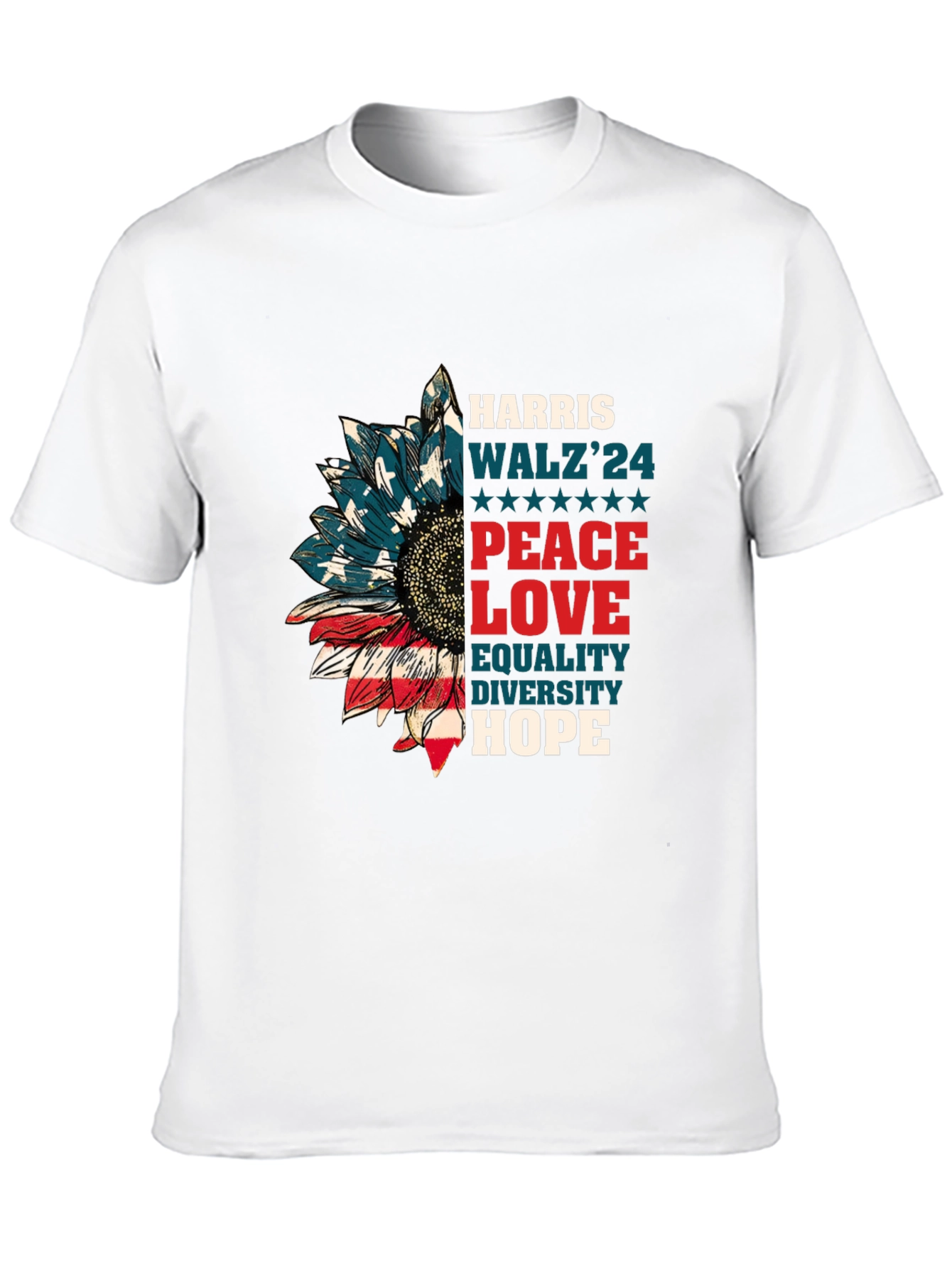 Patriotic Sunflower Graphic Tee
