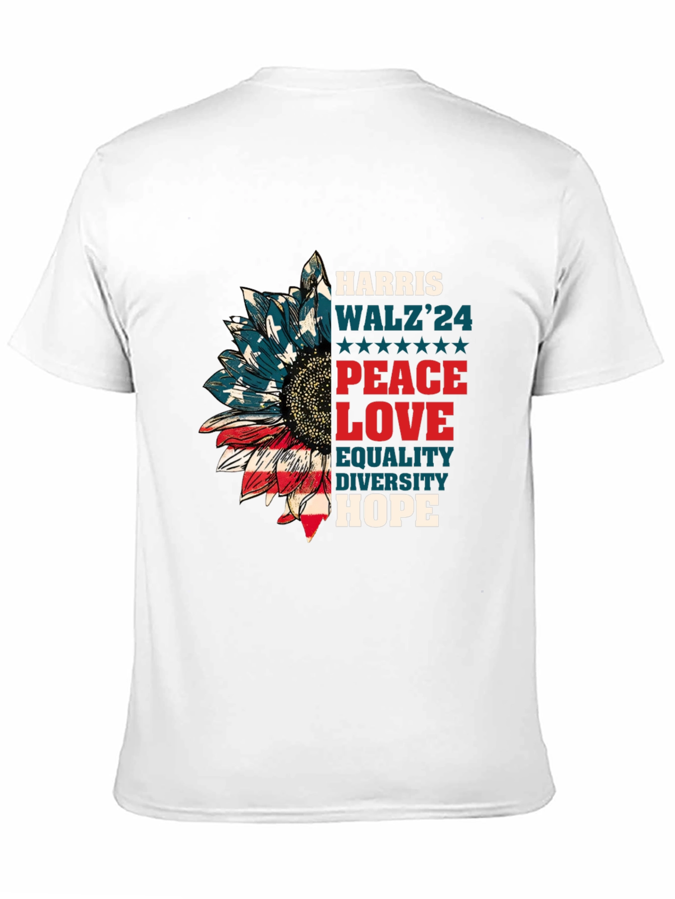 Patriotic Sunflower Graphic Tee
