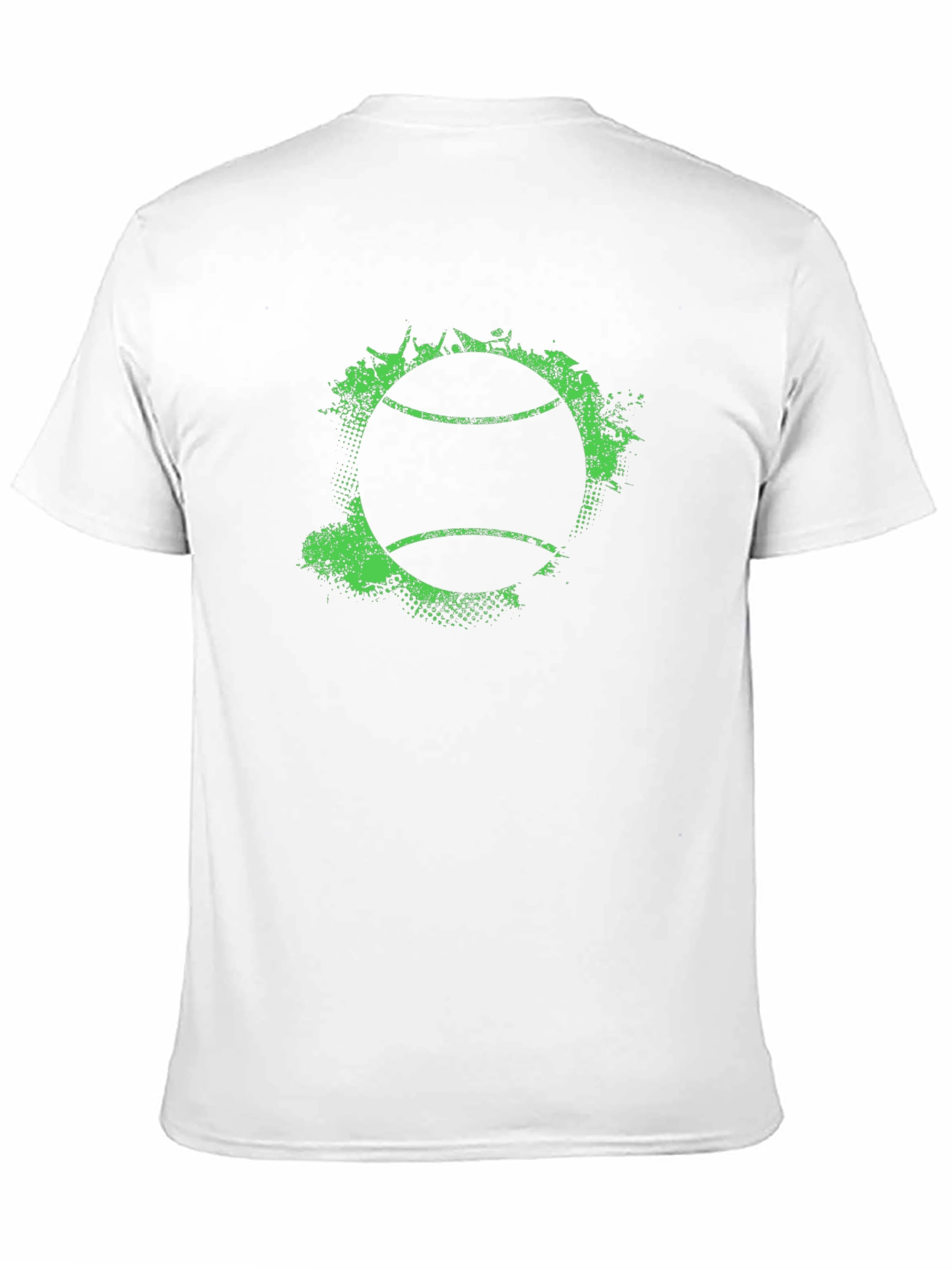 Tennis Ball Graphic Tee - Grunge Style