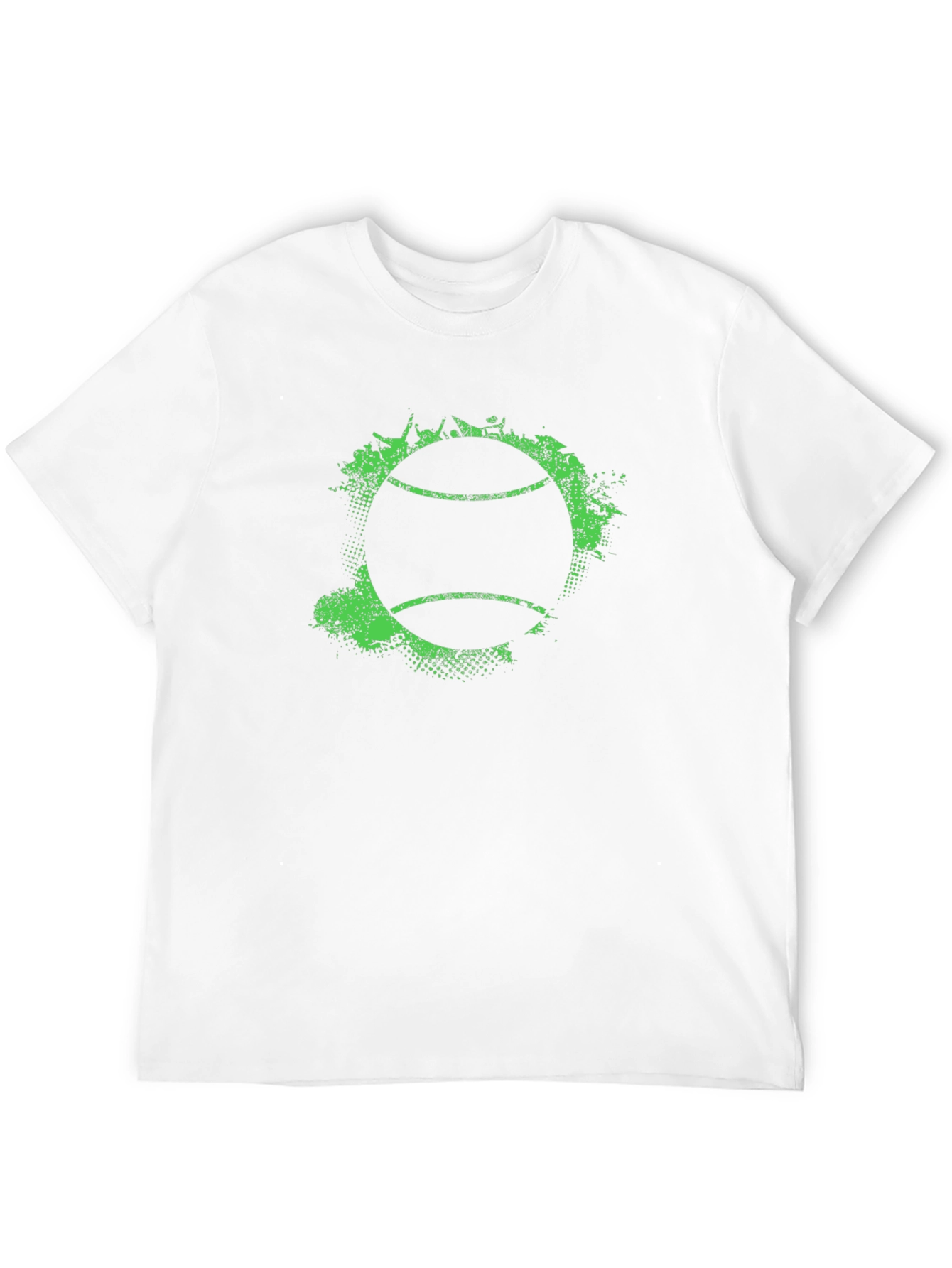 Tennis Ball Graphic Tee - Grunge Style