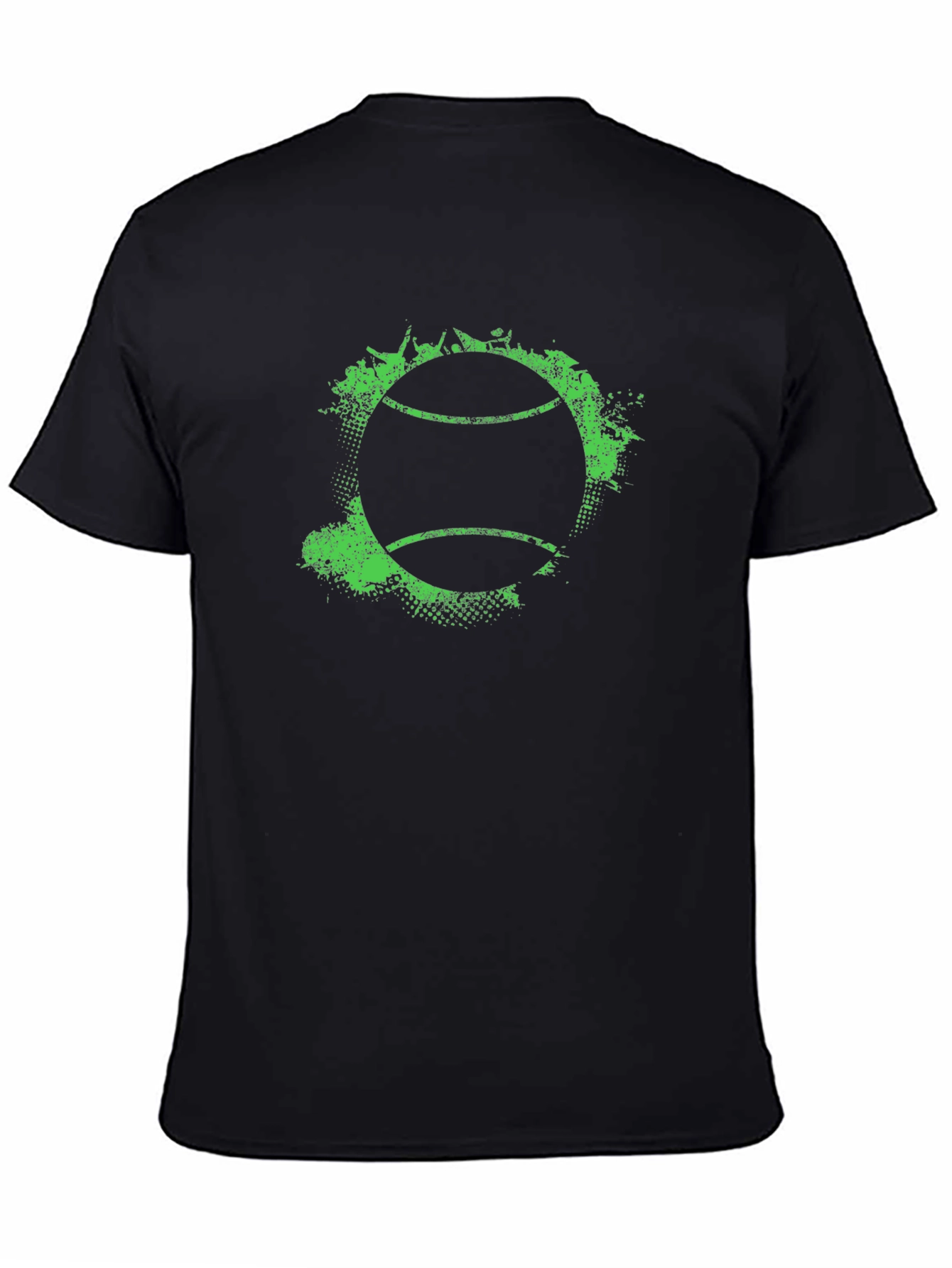Tennis Ball Graphic Tee - Grunge Style