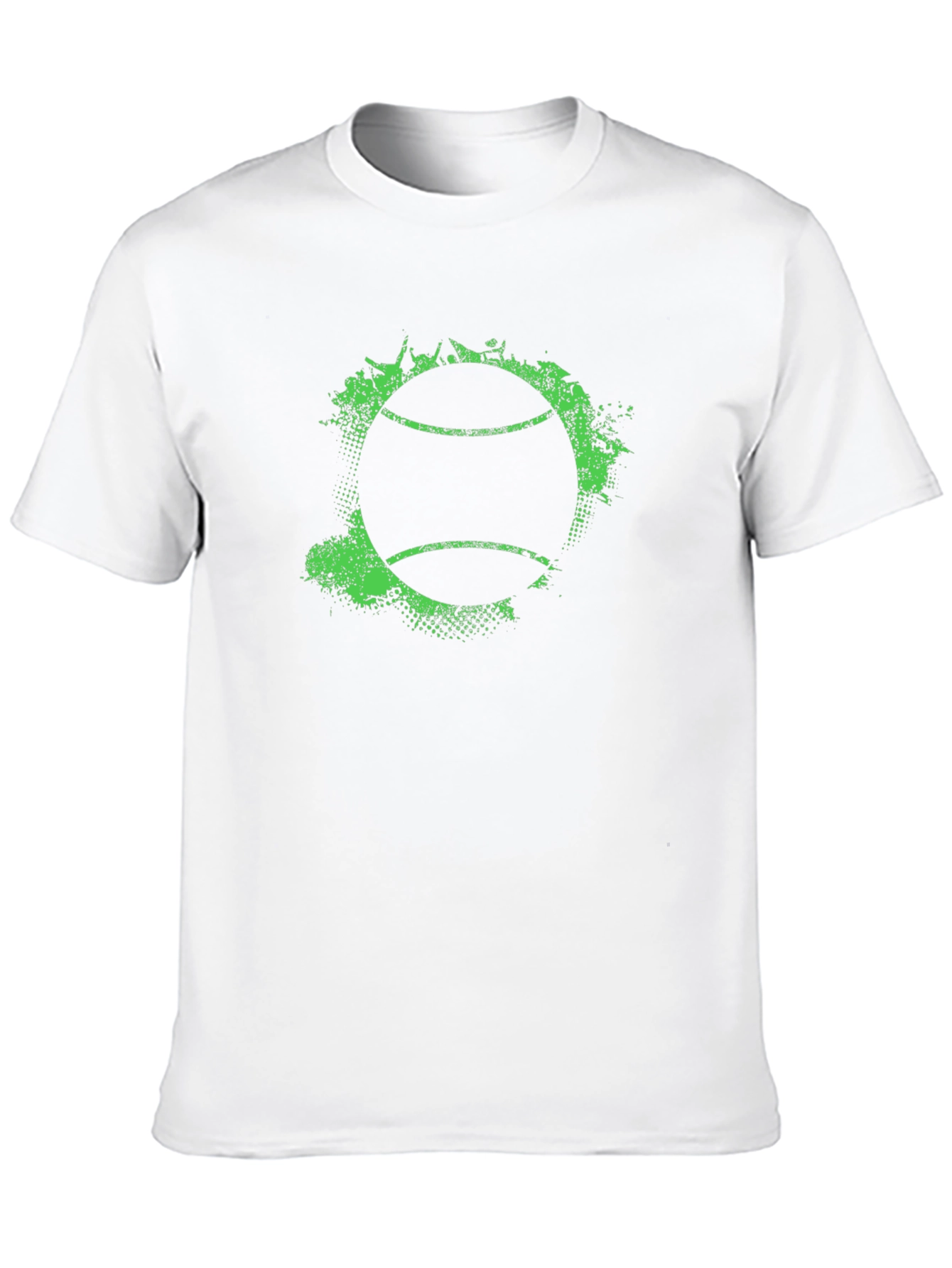 Tennis Ball Graphic Tee - Grunge Style