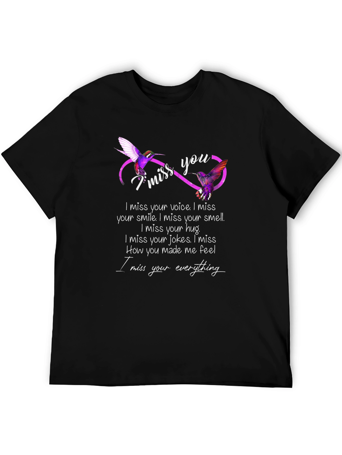 I Miss You Hummingbird Graphic T-Shirt
