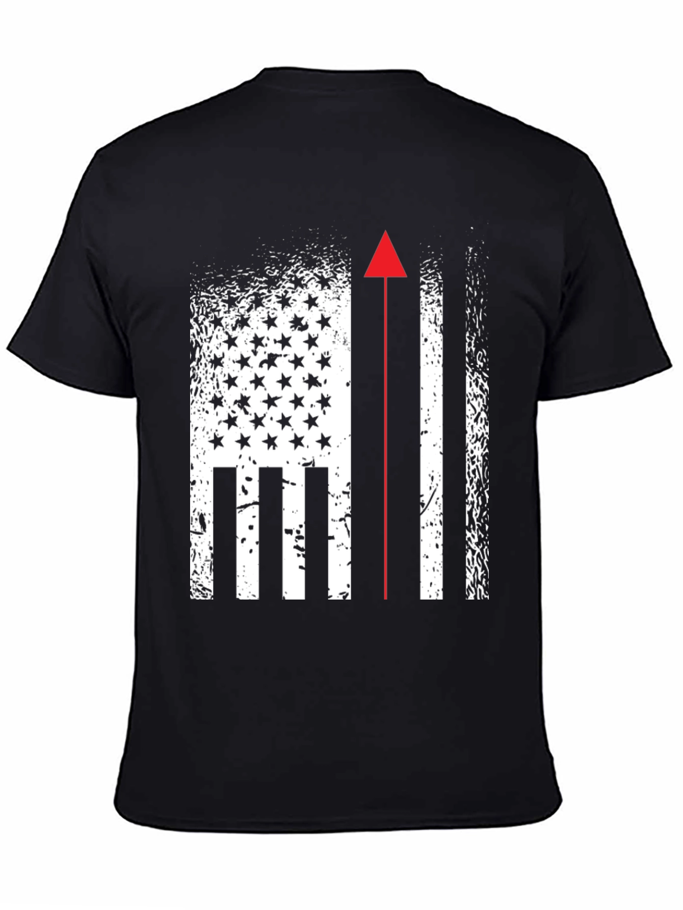 American Flag Firefighter T-Shirt Patriotic Firemen Tee