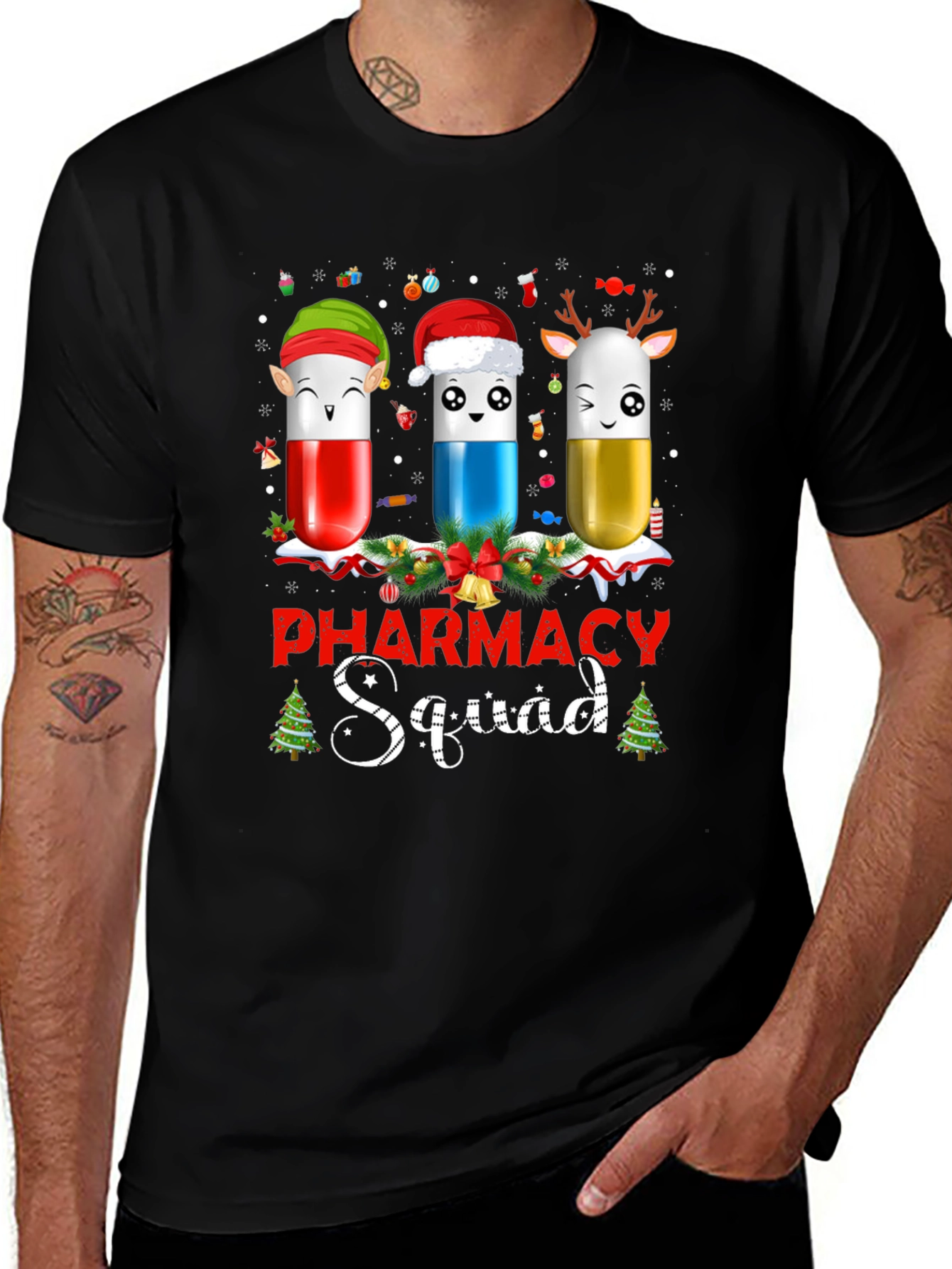 Pharmacy Squad Christmas T-Shirt