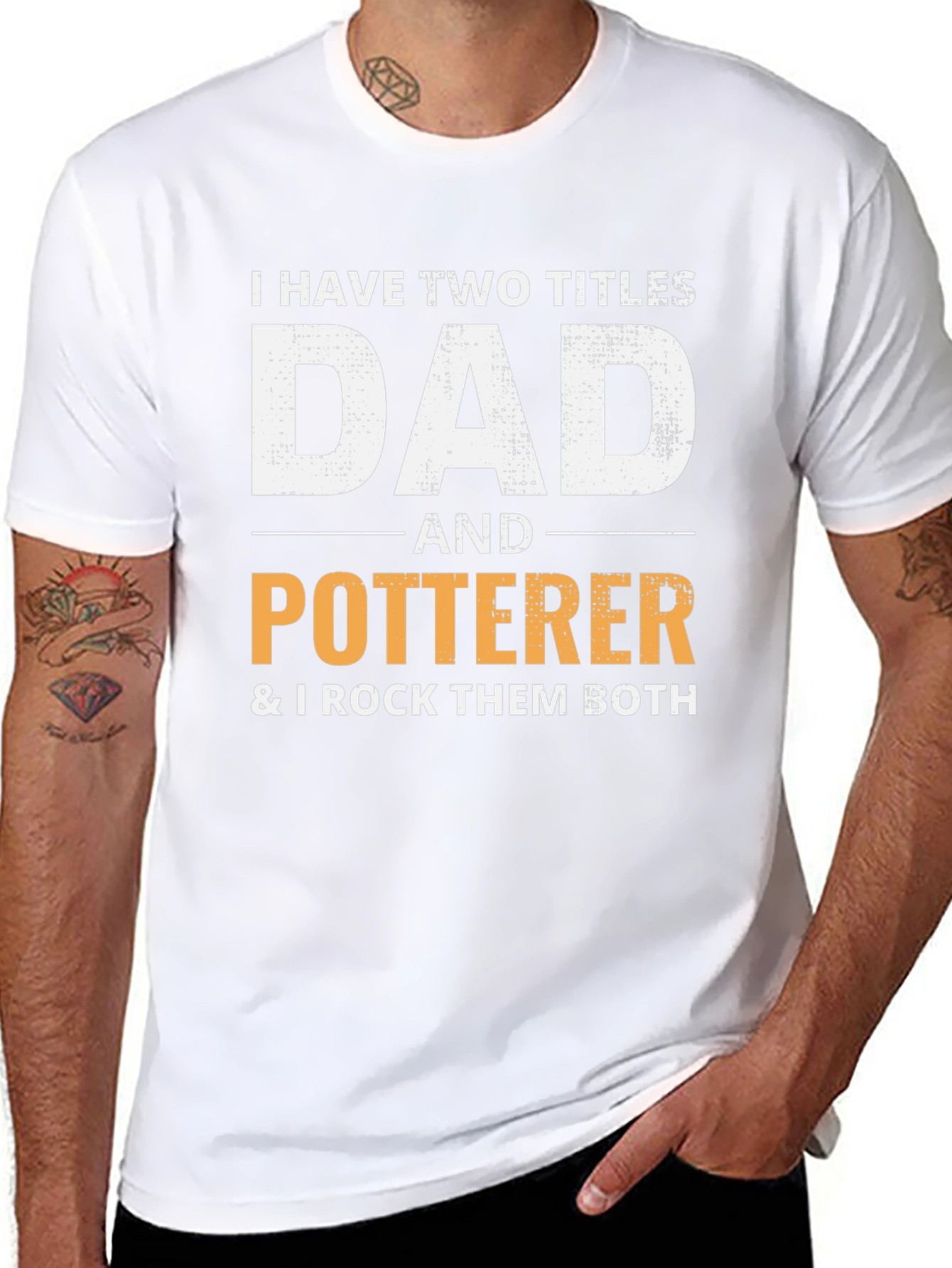 Dad & Potterer T-Shirt - I Rock Them Both!