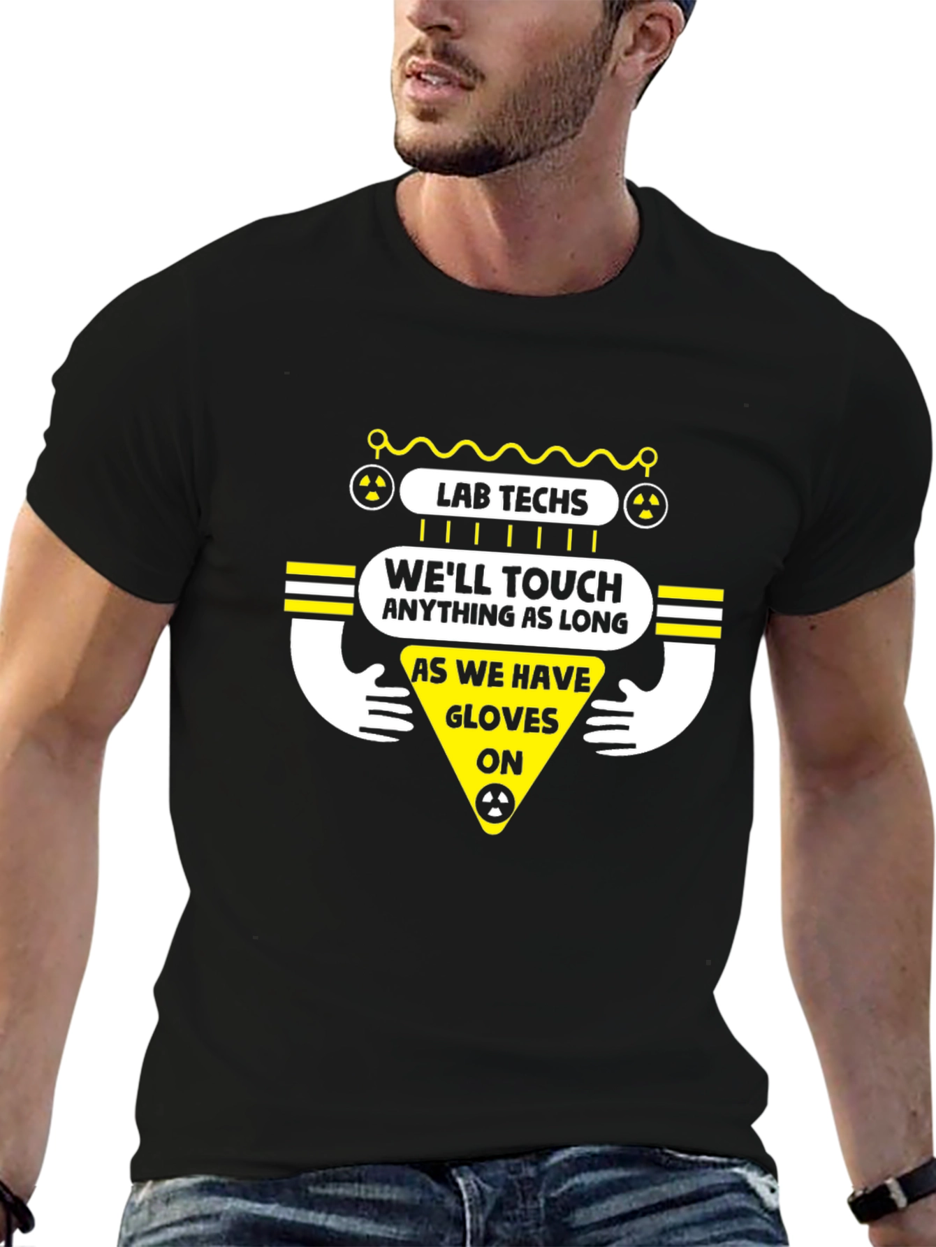 Lab Techs Glove Humor T-Shirt