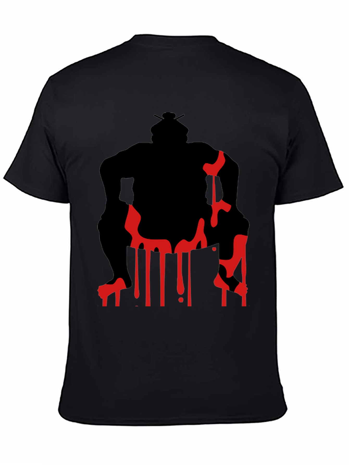 Sumo Wrestler Graphic Tee - Black